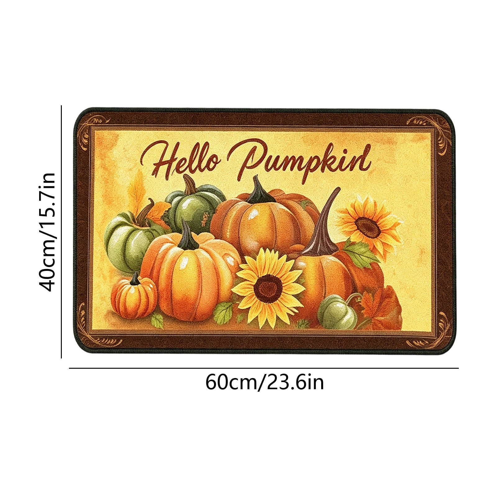 Autumn Door Mat for Entryway, 16x24 Inch, Fall-Themed Floor Doormat for Home Decor, Non-Slip Rug Mat for Living Room, Kitchen, Bedroom, Gifts for Fall Lovers (E)