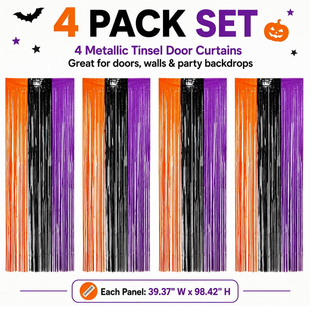 Halloween Doorway Curtain Haunted House Decoration Door Window Curtain with Bloody Prints Bloody Creepy Cloth for Halloween Party Supplies 65 x 39 Inch White 4 Pcs