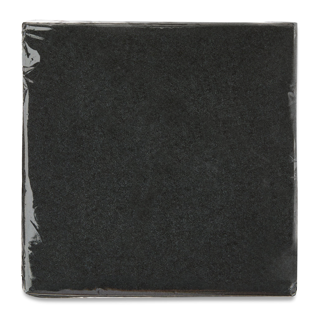 75 Count 6.5IN x 6.5IN Black Disposable Paper Napkins by Way To Celebrate