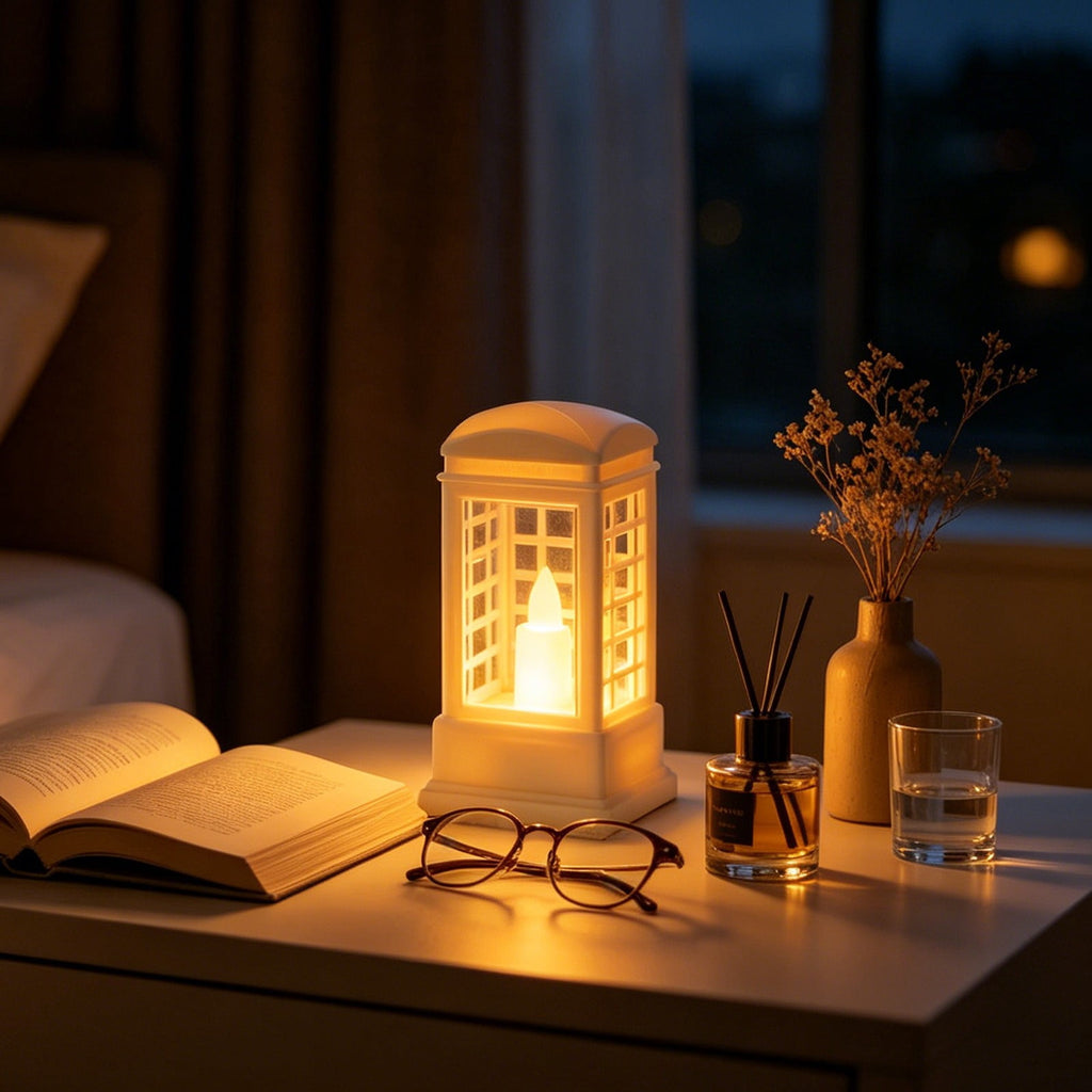 Djiypn Mini Lanterns 2Pack LED Small Lanterns Decorative Indoor Outdoor Hanging Lantern Decorative Candle Light Farmhouse Decor for Weddings Western Camping Party Halloween Christmas Decorations