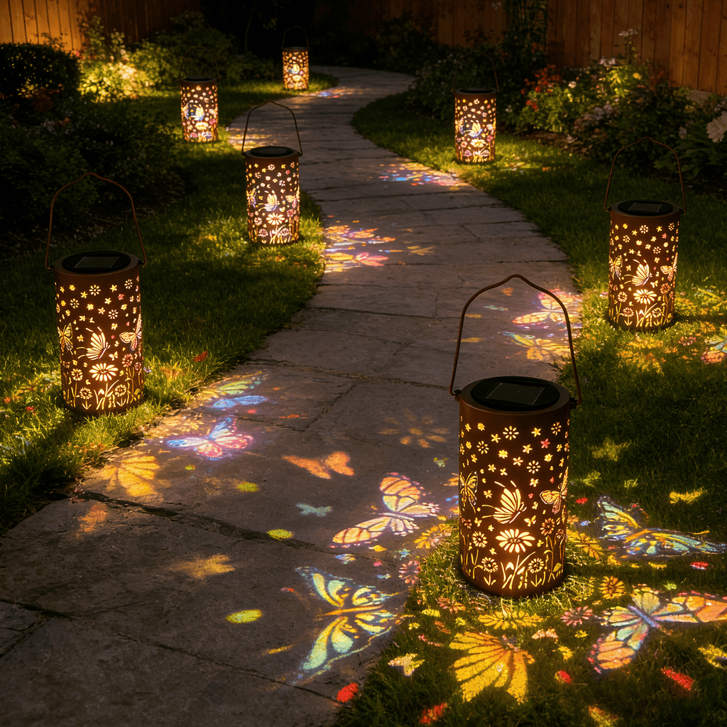 Colorful Solar Lanterns IP65 Outdoor Waterproof, Mother's Day Gifts for Women Mom Grandma - LED Colorful Sunflower Solar Lights Metal Hanging Lantern for Patio Yard Porch