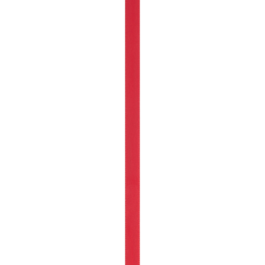 Offray Ribbon, Red Wine 3/8 inch Single Face Satin Polyester Ribbon, 18 feet