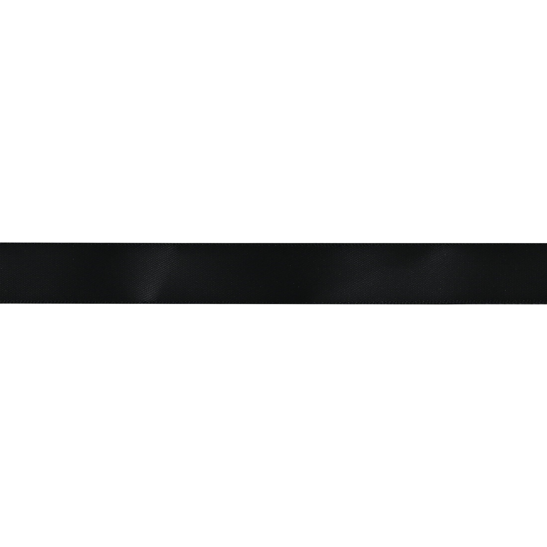 Gwen Studios 5/8" Black Satin Ribbon, 7 Yards