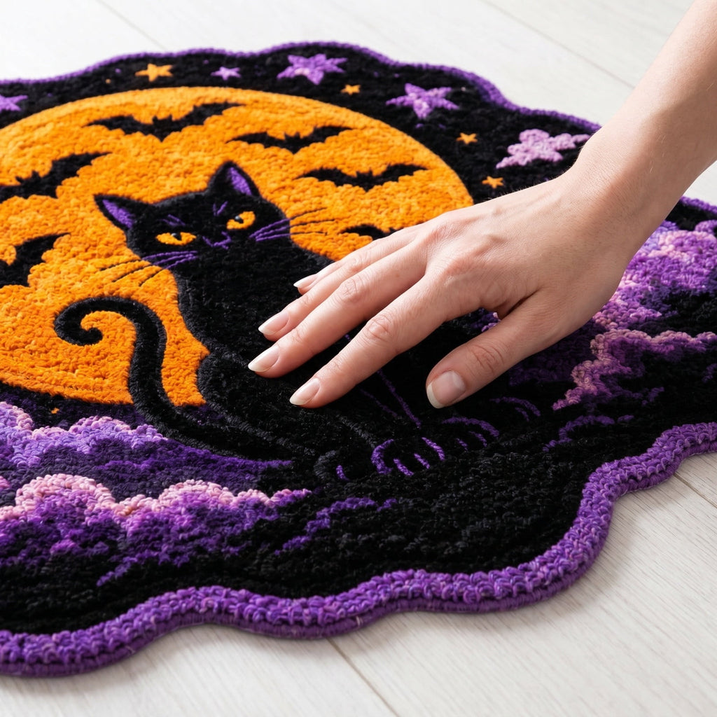 Halloween Rug 15.7"x23.6", Halloween Front Door Mat Outdoor Indoor Entryway Rug Welcome Floor Mat for Front Porch Patio Home Entrance Decor