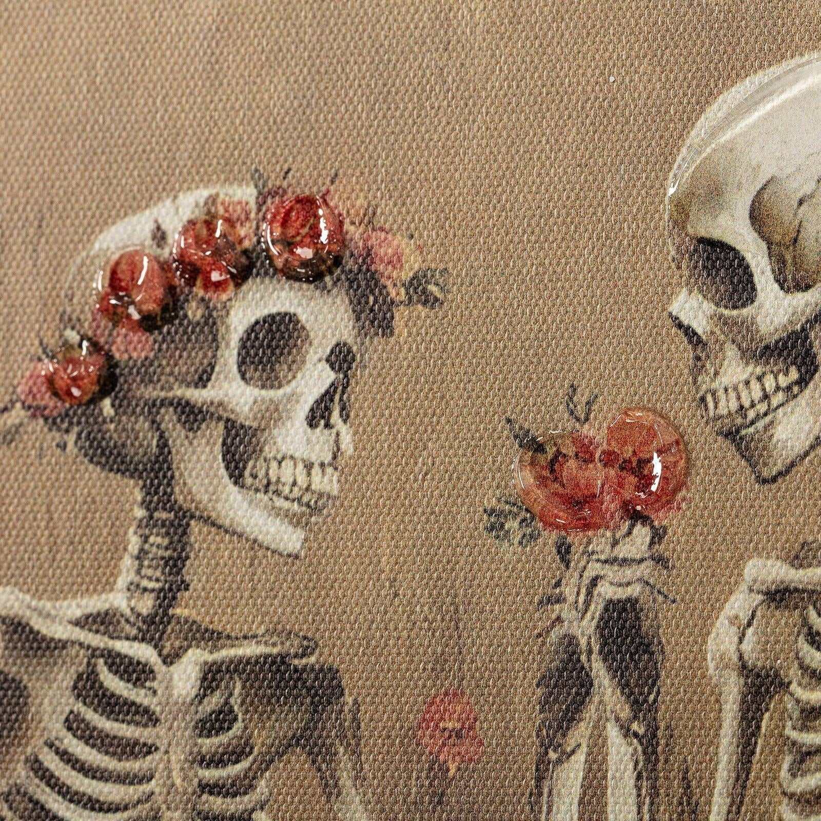 Skeleton Couple Framed Wall Art, Multicolor, 11" x 14", Halloween by Way To Celebrate