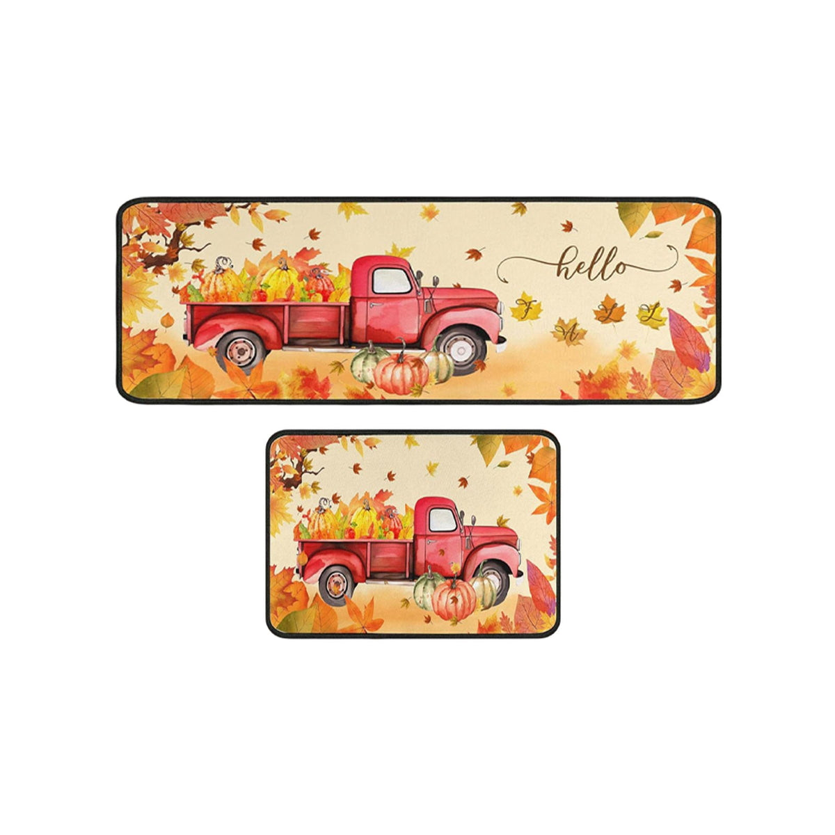 Stijggn Halloween Kitchen Mats for Floor Halloween Rugs Halloween Thanksgiving Decorations Doormat, Welcome Mats for Front Door,Spooky Outdoor Mats for Home Decor Holiday Decorative
