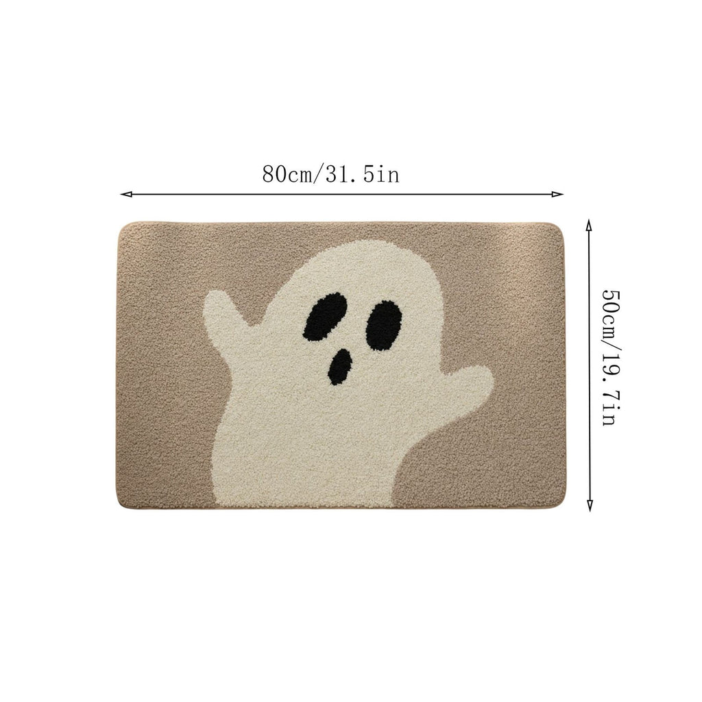 Halloween Home Decor,Halloween Decorations Indoor,Halloween Doormat Outdoor Welcome Mat Ghost Pattern Non-Slip Doormat Indoor Kitchen Mat Unique Design Decorative Mat(B 2.6*1.6FT)