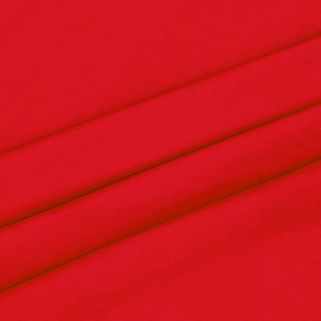 Shason Textile 2 Yard Cut Poly Cotton Fabric, Red, 44" Wide for Craft & Quilting Projects