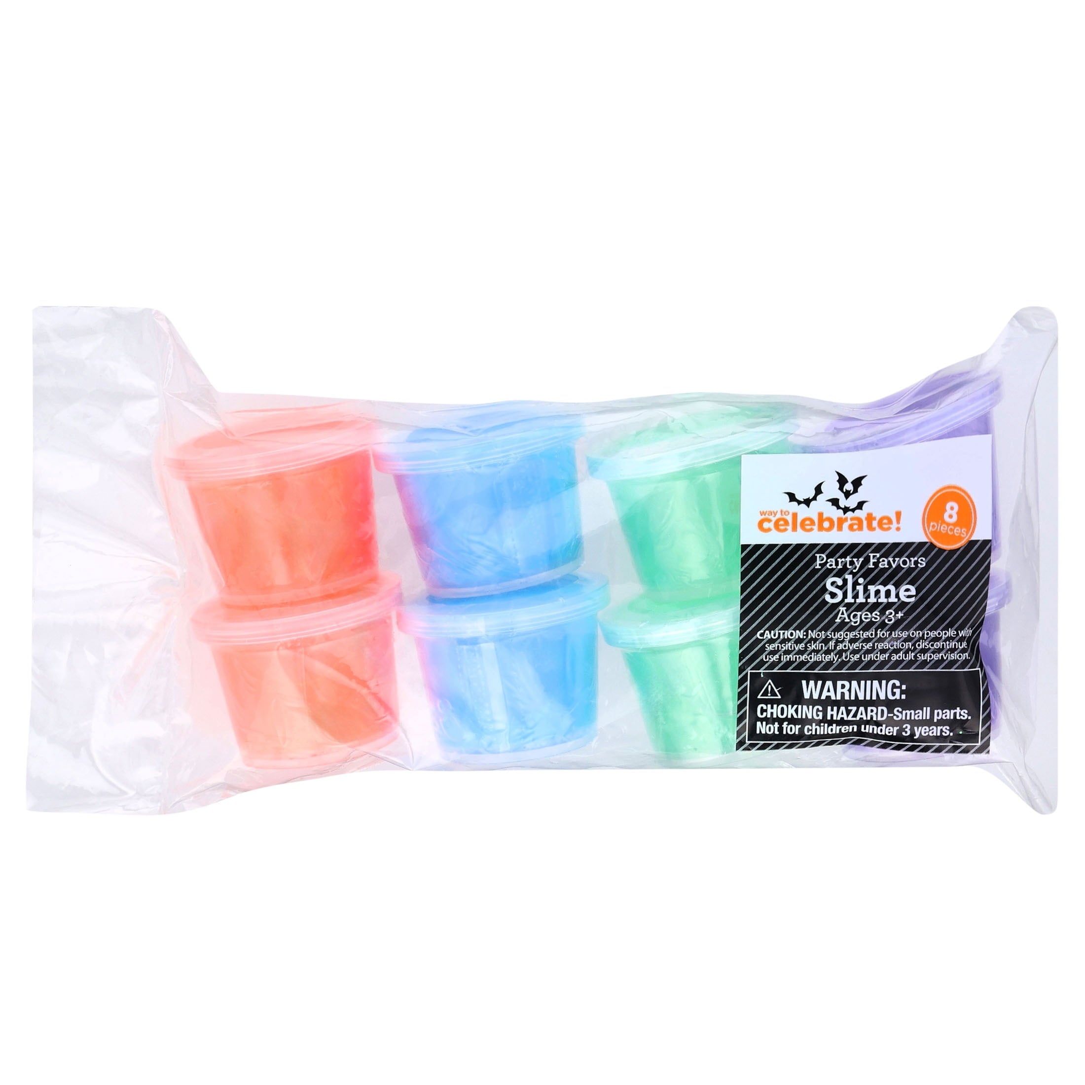 Slime Party Favors, Multicolor, 8 Count, Halloween by Way To Celebrate