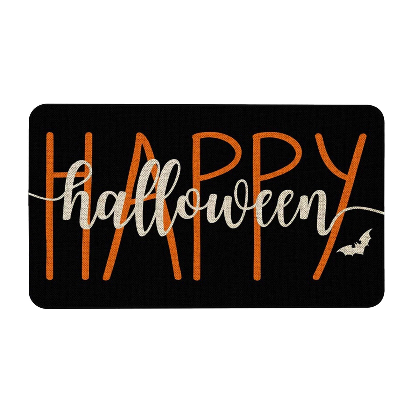YIMWNYI Halloween-Themed Door Mat, Spooky Entryway Rug, Non-Slip Wiper, Decorative Pumpkin Mat, Perfect for Trick-or-Treaters, Versatile Indoor Outdoor Decor