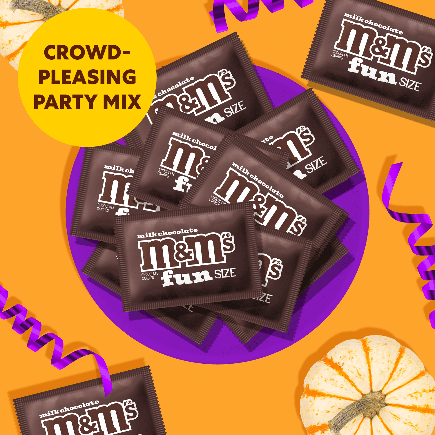 M&M's Fun Size Milk Chocolate Halloween Candy - 7.33 oz