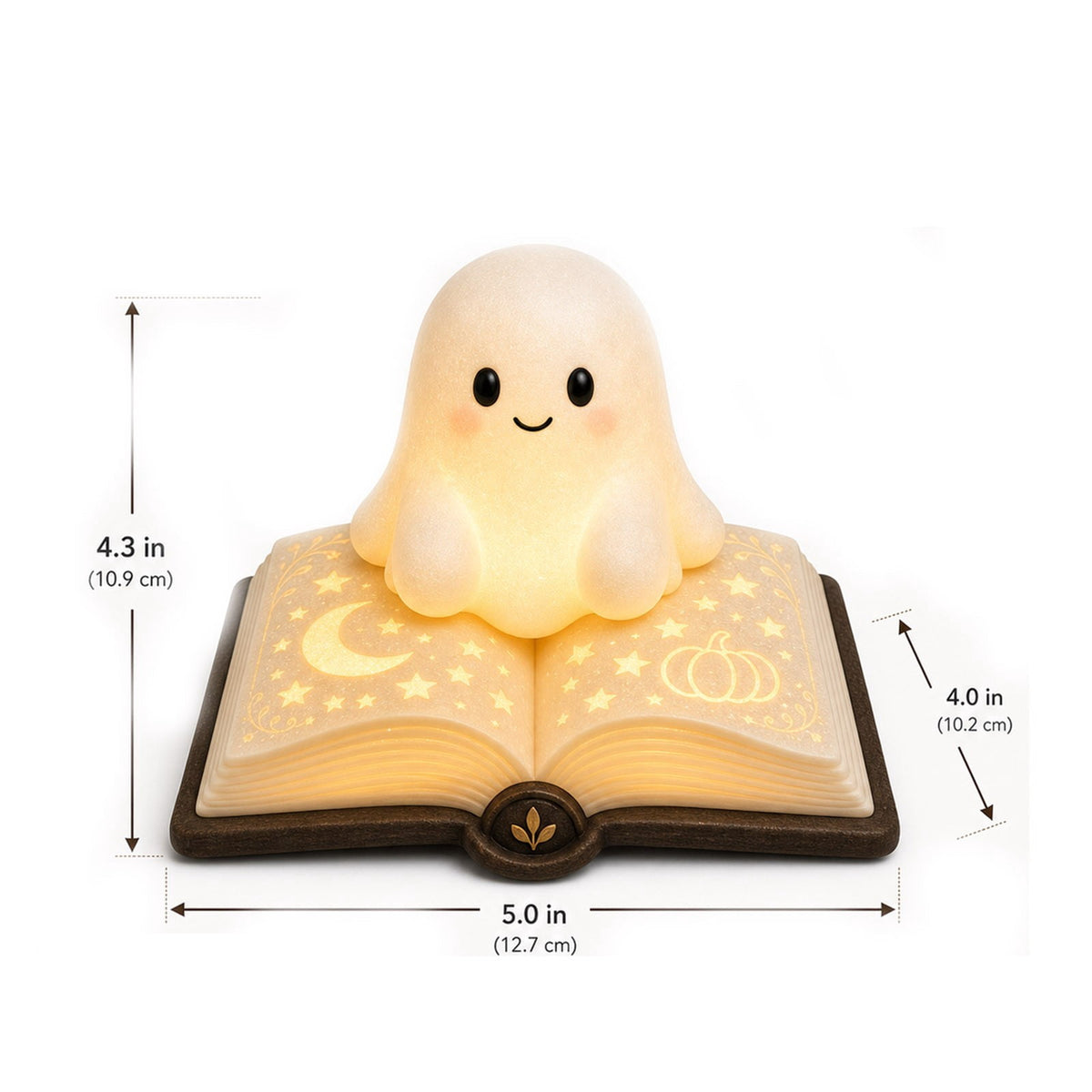 Ghost Night Light Halloween Decorations Bedside Night Light with Tap Control, Dimmable Nursery Decor Lamp, Fun Ghost Gift for K*ids, Halloween Room Decor, Ghost Lamp
