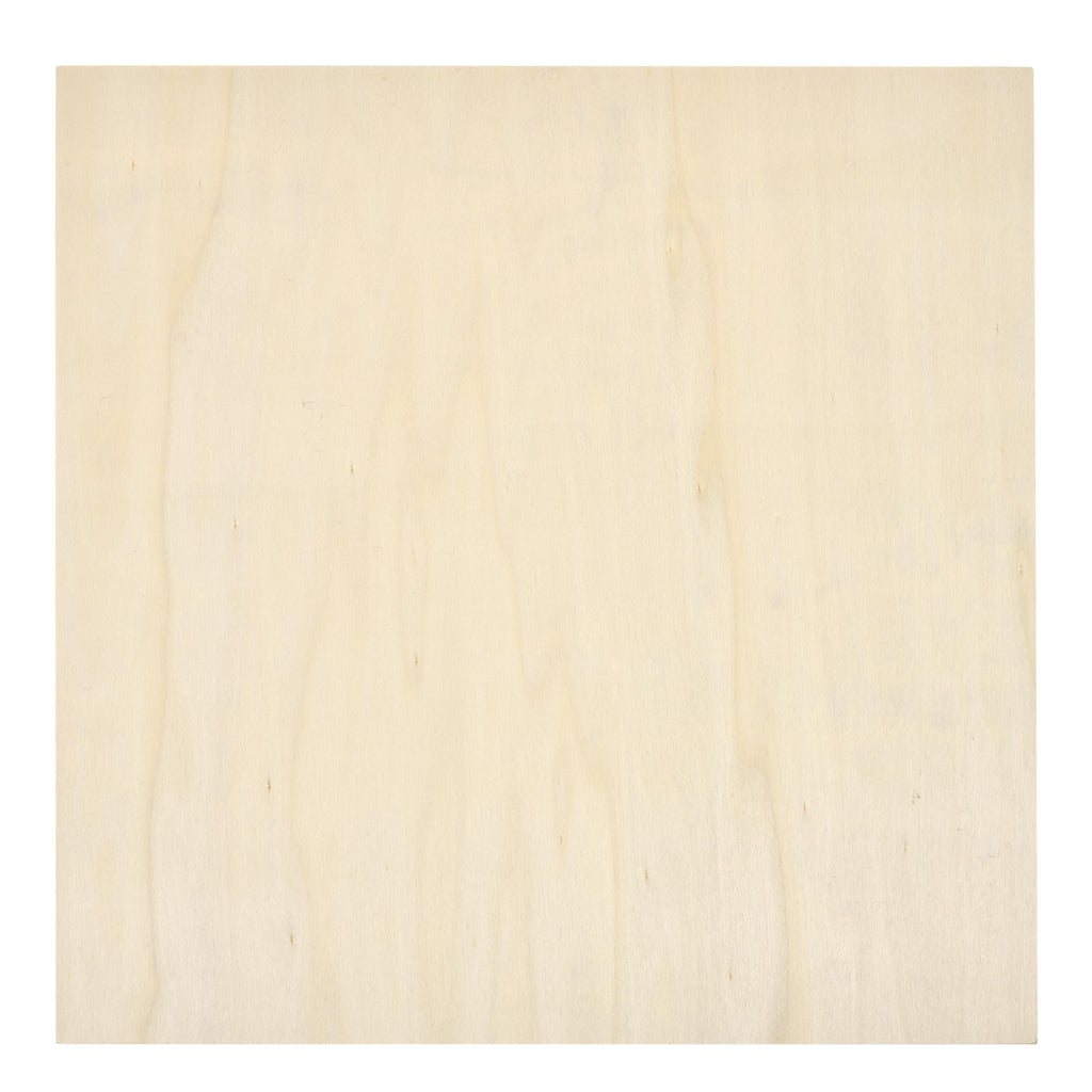 Plaid Wood Surface, Square Wood Panel, 1 Piece, 12" x 12"