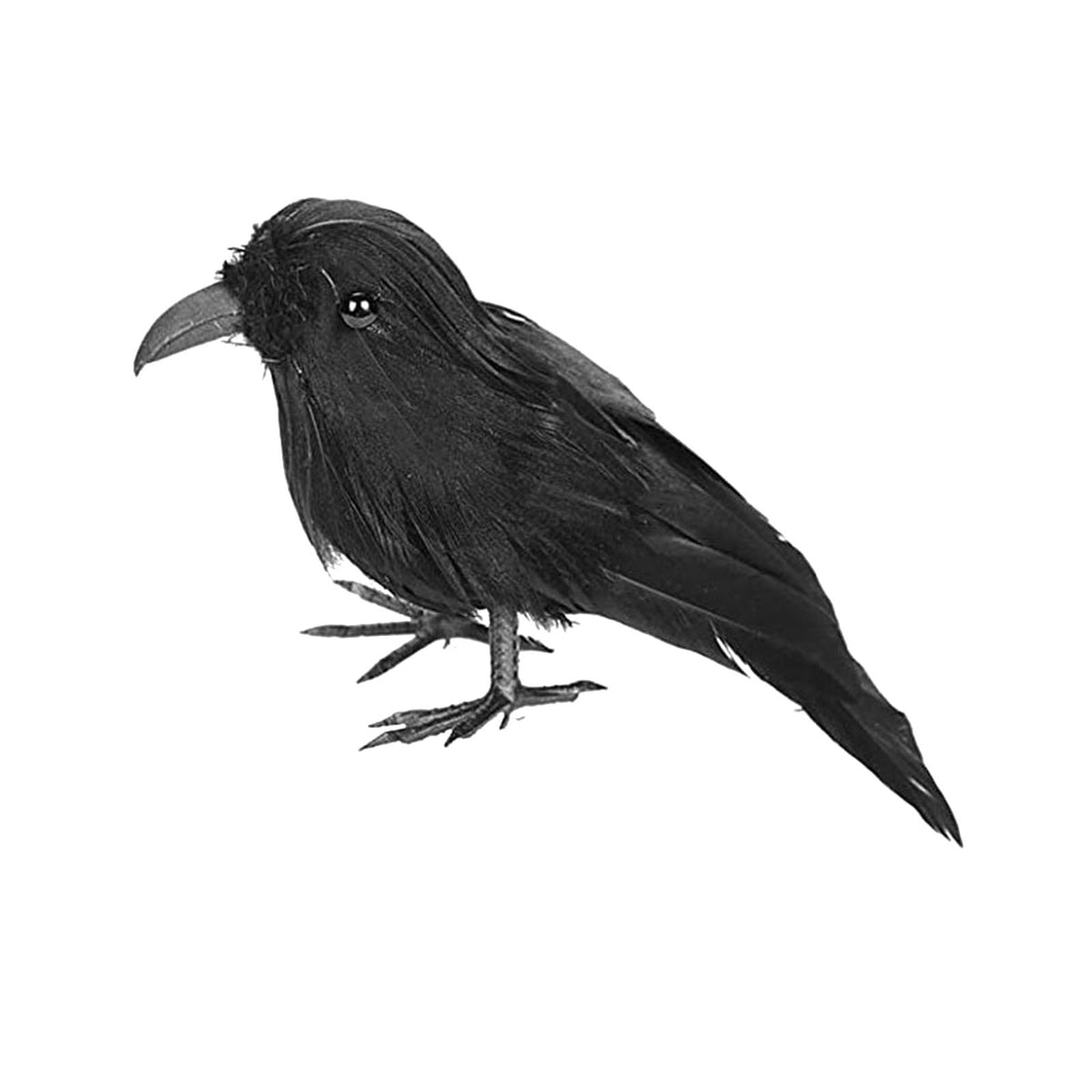 Gothic Mysterious Crow LED Flameless Candle, Luminous Sculpture, Gothic Home Decor Accent, Raven Lamp for Halloween Gifts, Bedroom Bedside, Living Room, Orange