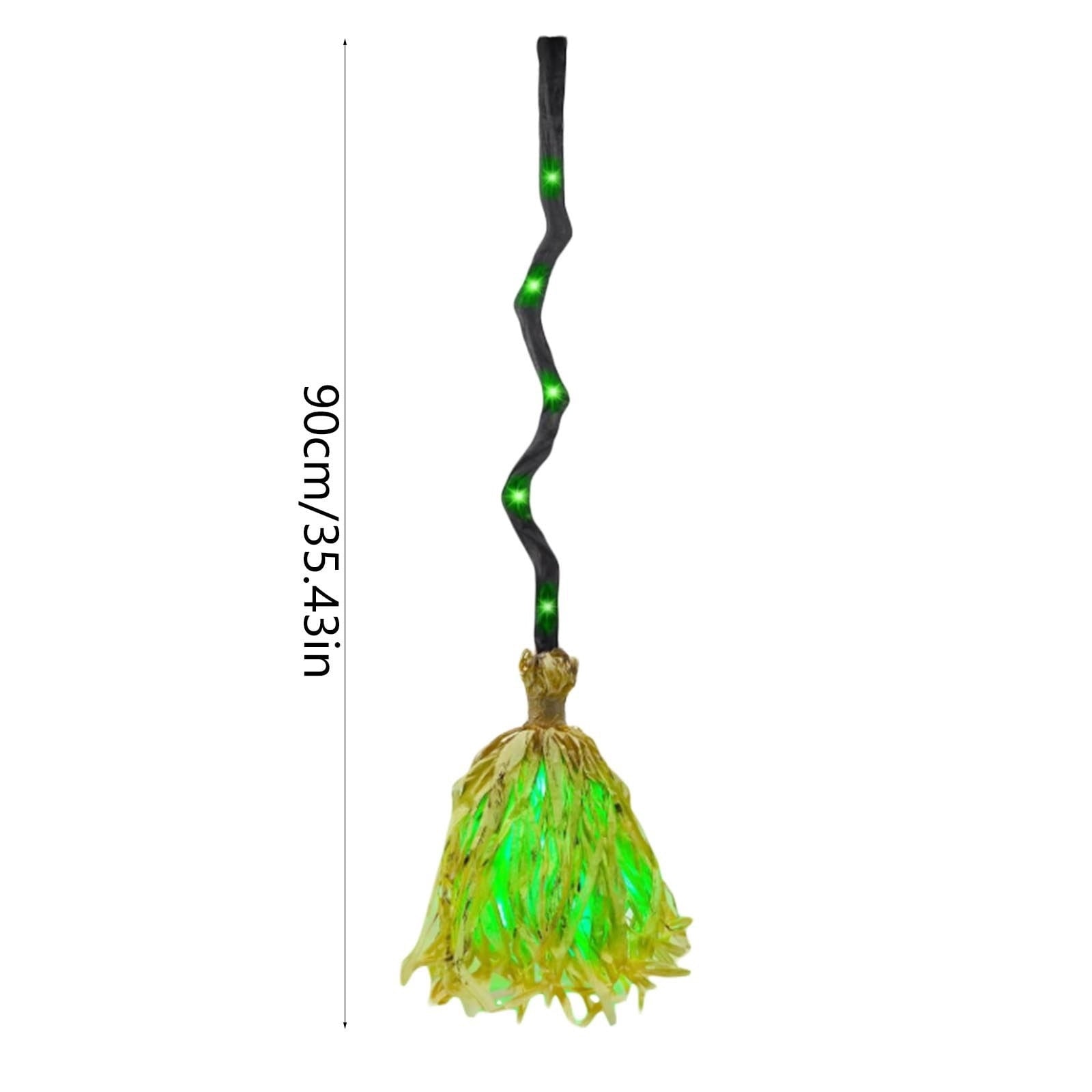 Magical Dancing Witch Broom with Weird Sounds, Moving Indoor Witch Broomstick Toy, Animated Halloween Prop, Novelty Toy for Halloween Party Halloween Decor