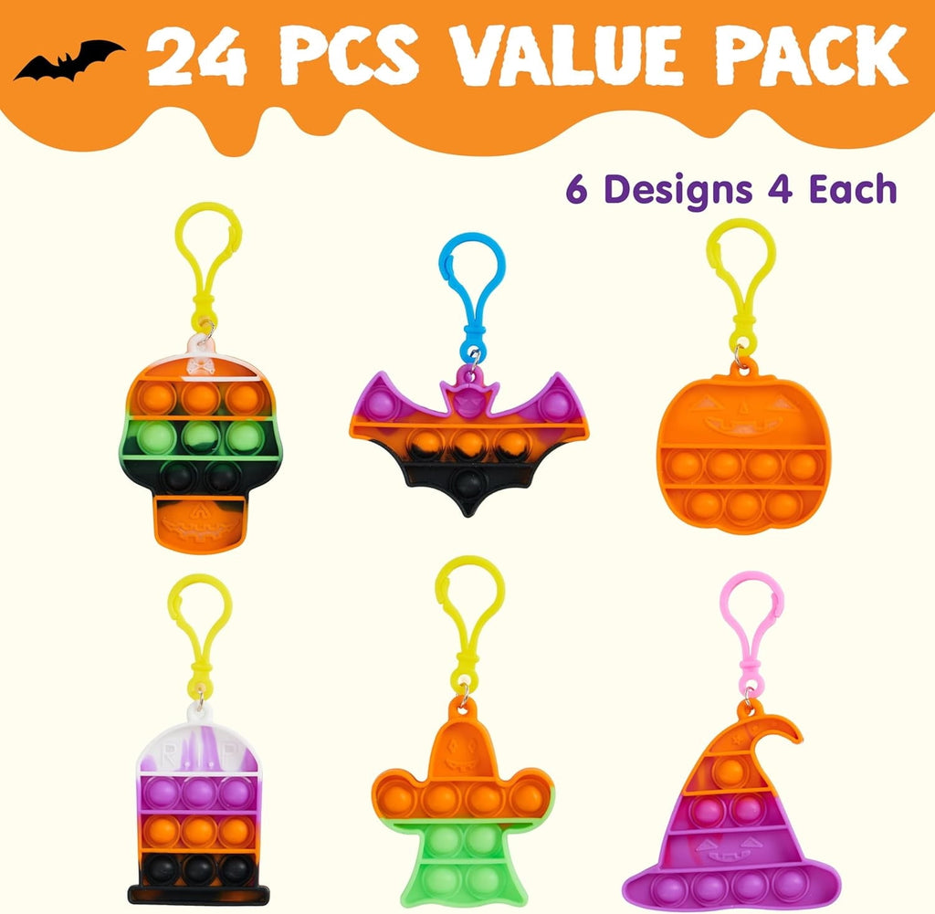 Joyfy 168 Pcs Halloween Stationery Party Favors,Halloween Gifts for Kids,Halloween Goodies Including Halloween Vampire Teeth,Spiders,Stamps,Stickers,Slap Bracelets