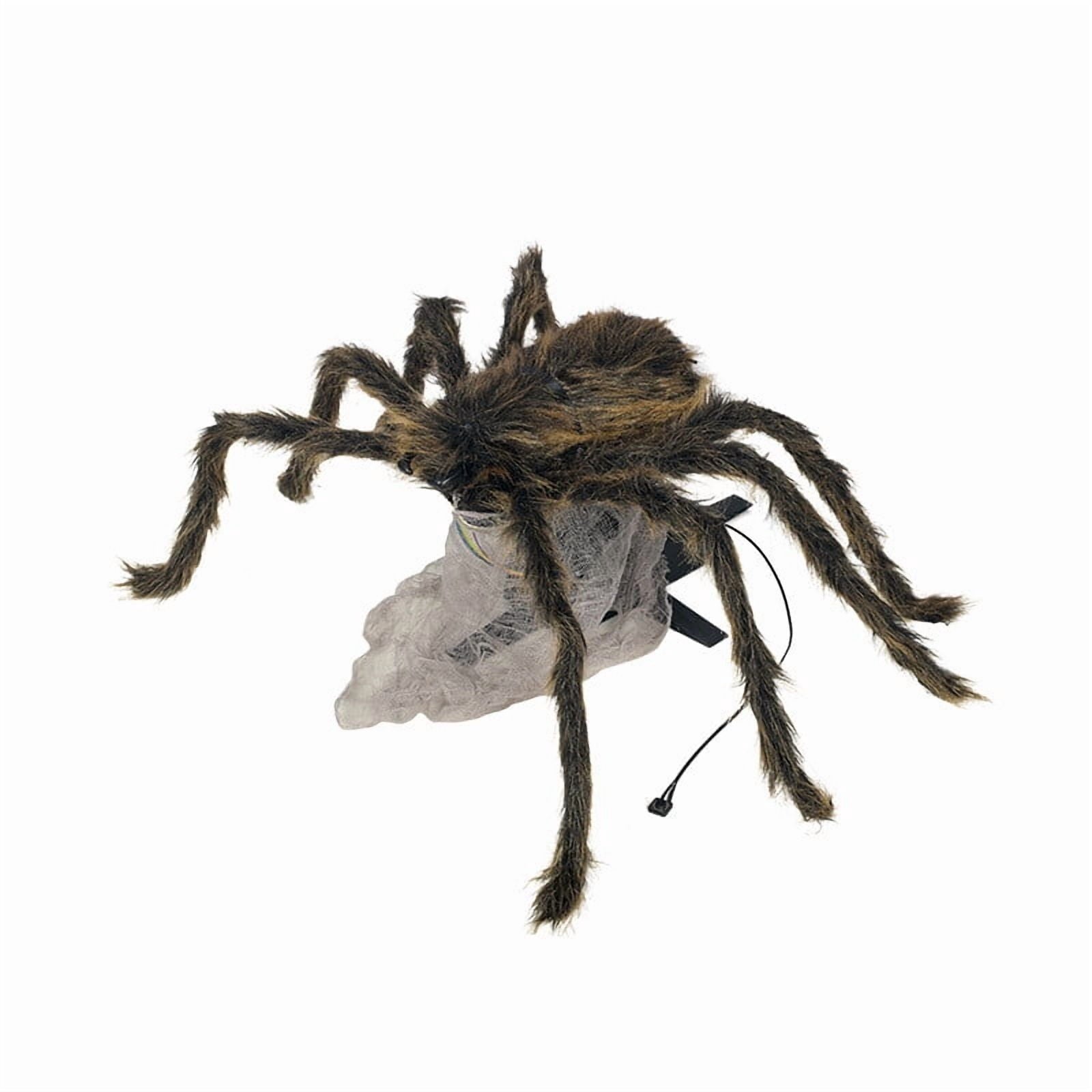 Sruoe Animated Pop Up Jumping Halloween Prank Prop, 35.4x29.5x7.5in Light Sound Fuzzy Trick Toy, Indoor Outdoor Yard Porch Spooky Horror Decor Surprise Game Supply