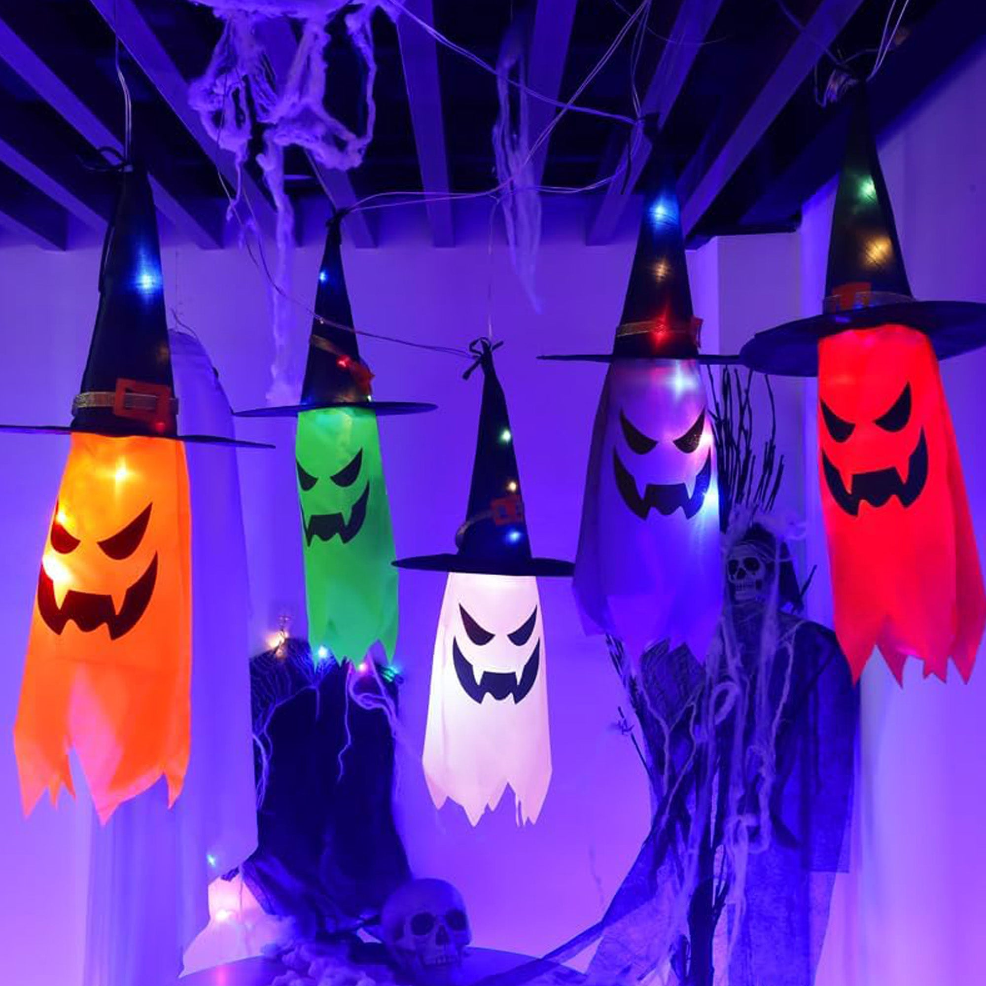 MYFLOCY Halloween String Lights Indoor Outdoor Porch Courtyard Decorations ( Orange Pumpkin )