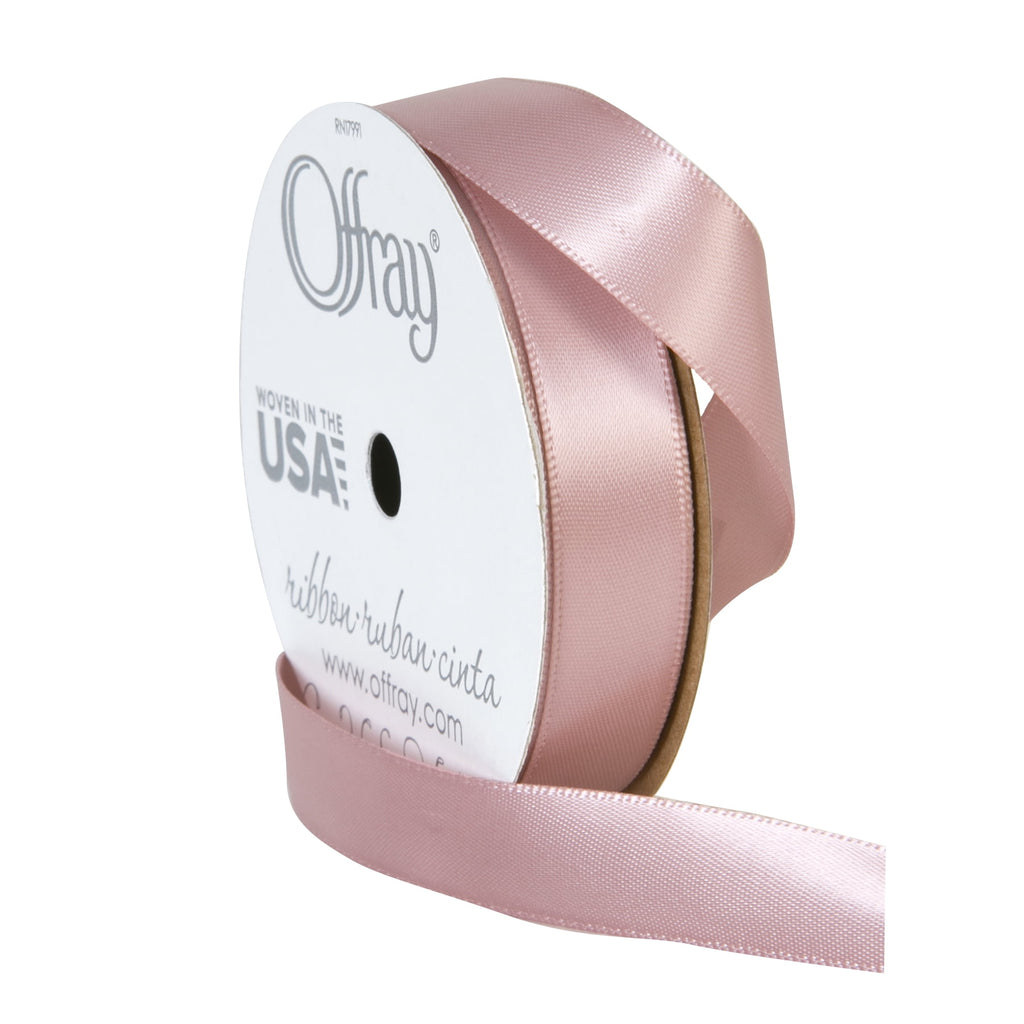 (3 pack) Offray Ribbon, Pink 5/8 inch Double Face Satin Ribbon for Sewing, Crafts, and Wedding, 18 feet, 1 Each