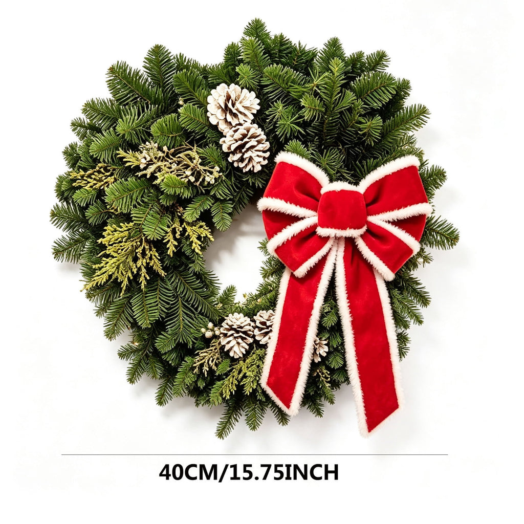 HOARBOEG Handmade Wrought Iron Maple Leaf Wreath, Thanksgiving Rudolph Fall Harvest Door Hanging, Orange Metal Autumn Wreath with Berries, Garden Wall Decor, 15.75 in