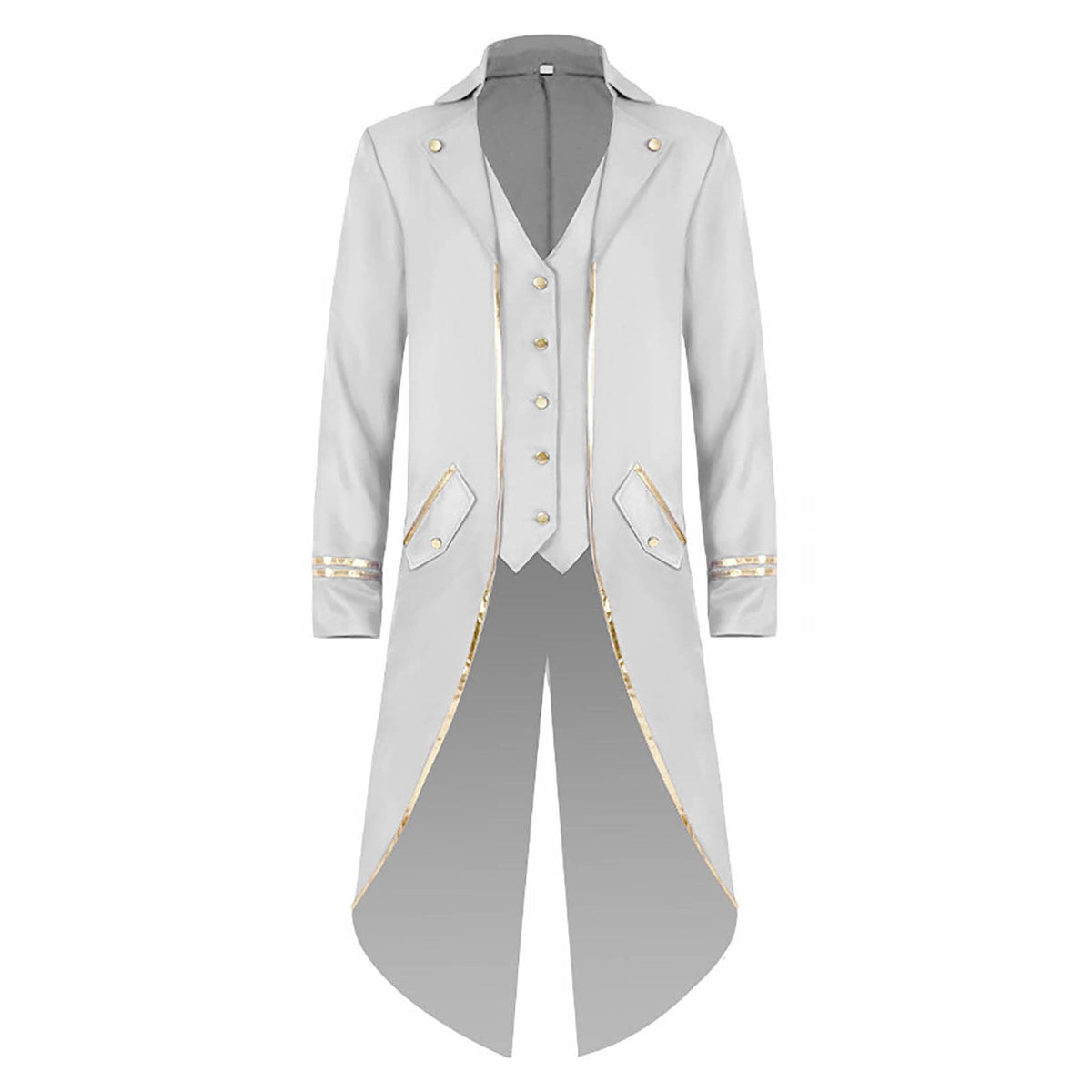 Men Clearance LYXSSBYX Mens Jackets Fall Fashion Halloween Men's Costume Men's Mid Length Retro Tuxedo Costume