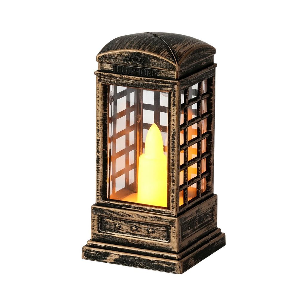 Djiypn Mini Lanterns 2Pack LED Small Lanterns Decorative Indoor Outdoor Hanging Lantern Decorative Candle Light Farmhouse Decor for Weddings Western Camping Party Halloween Christmas Decorations