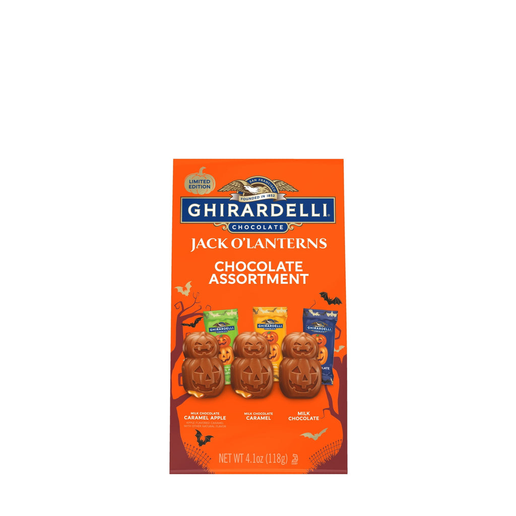 GHIRARDELLI Jack O' Lanterns Chocolate Assortment, 4.1 oz Bag