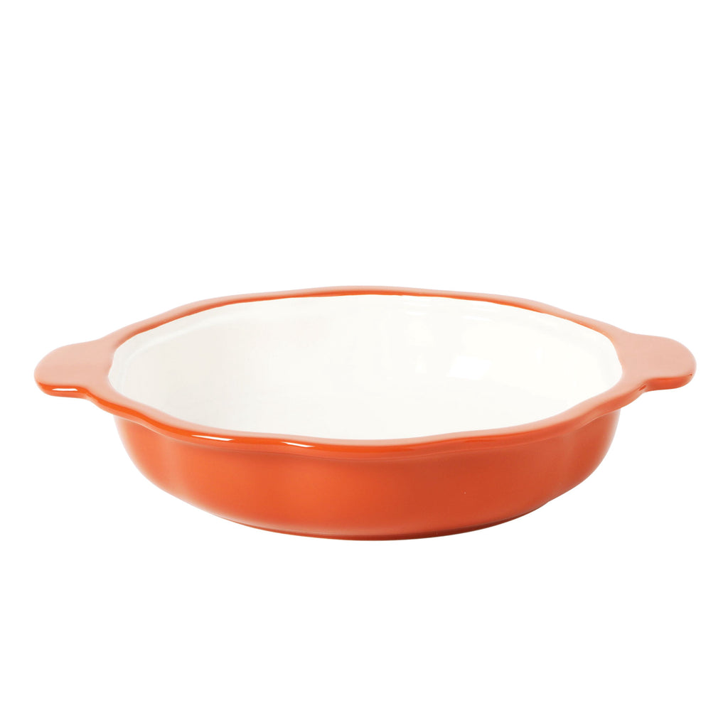 The Pioneer Woman Pumpkin Stoneware 10" Pie Dish with Lid, Linen