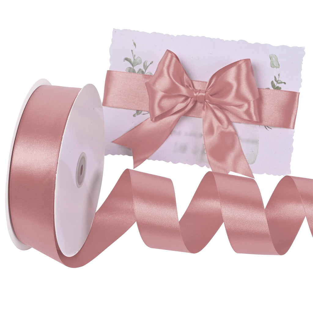 LoomJoyz Double Face Light Purple Satin Ribbon 5/8 inch X 50 Yards, Easter & Spring Decor Ribbon for Gift Wrapping, Weddings, Parties, Hair Bows & Invitations Decorations