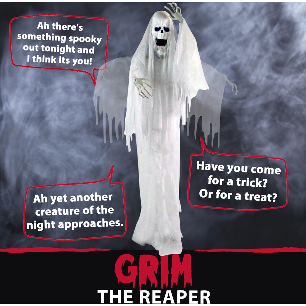 Haunted Hill Farm Animatronic Ghost Indoor/Covered Outdoor, 6-ft.