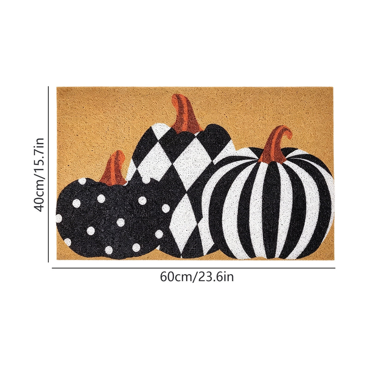 WWC Halloween Door Mat, 32x20 inch Halloween Decor Thick Non Slip Ghost doormat, Entryway Rug for Fall Party Indoor Outdoor Front Porch