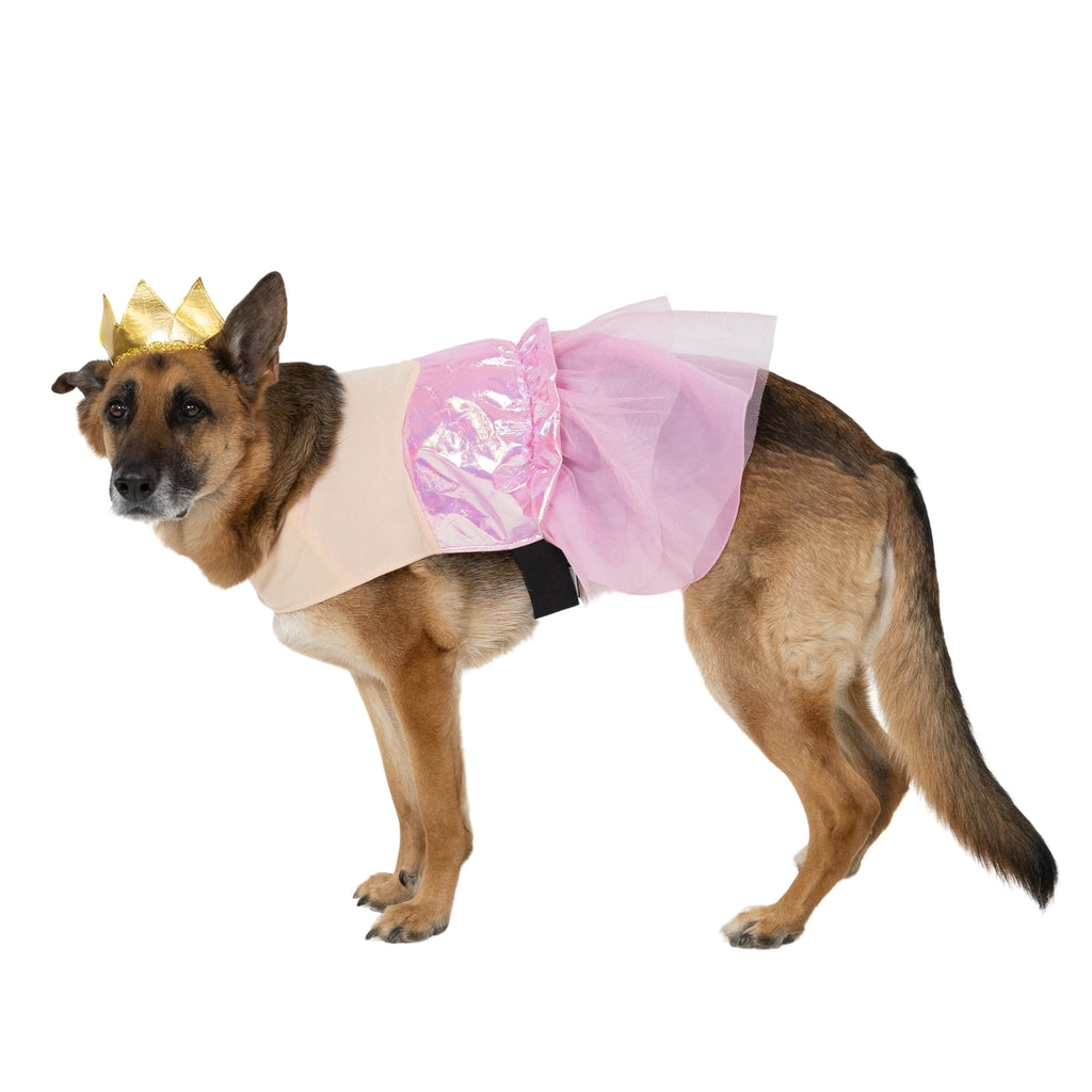 Vibrant Life Halloween Good Witch Costume for Dogs, Pink and Gold, Medium