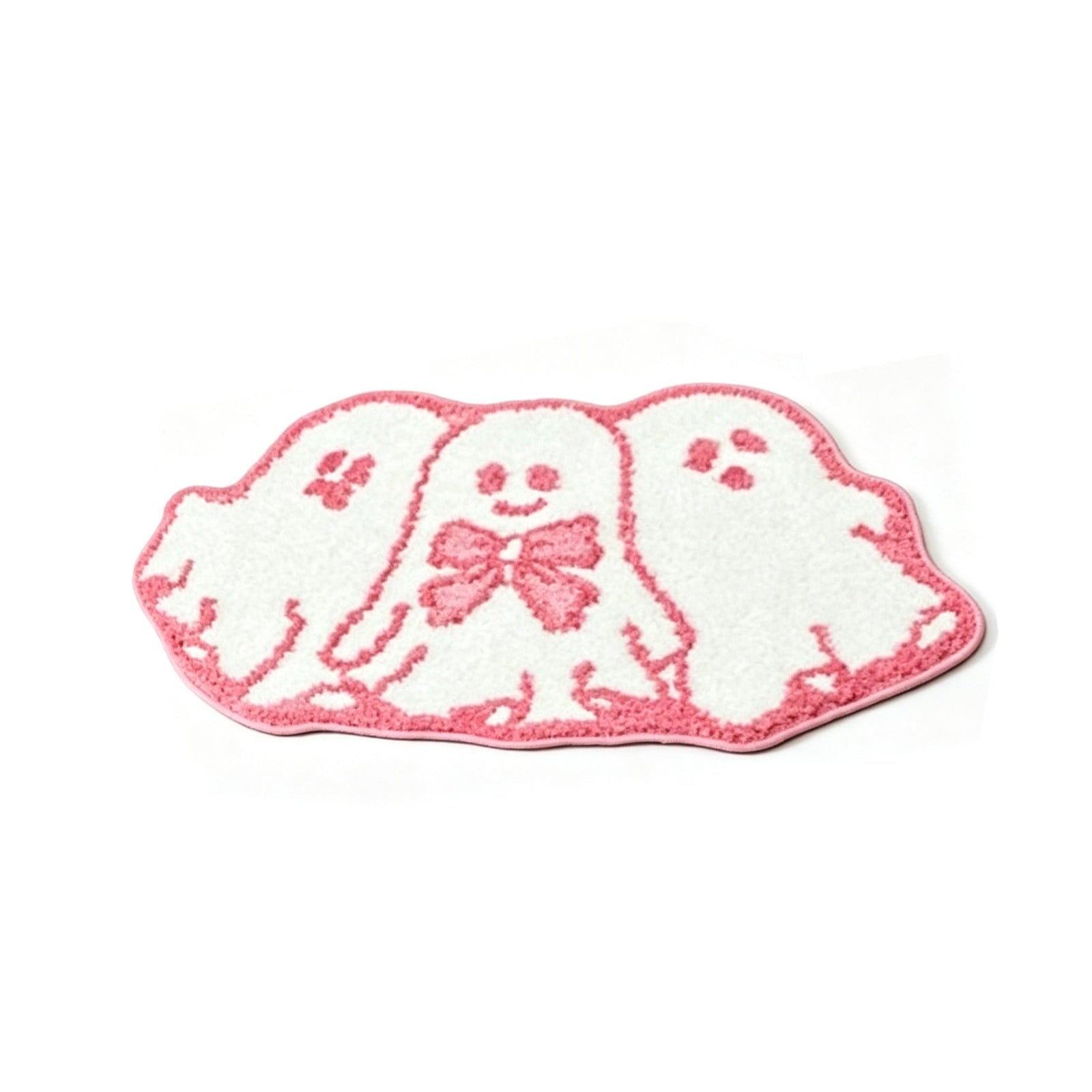 WWC Halloween Door Mat, 32x20 inch Halloween Decor Thick Non Slip Ghost doormat, Entryway Rug for Fall Party Indoor Outdoor Front Porch