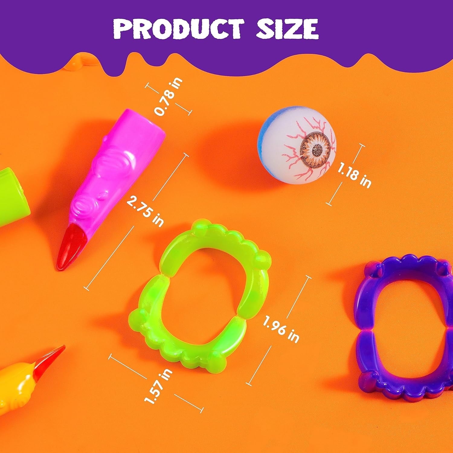 Joyfy 168 Pcs Halloween Stationery Party Favors,Halloween Gifts for Kids,Halloween Goodies Including Halloween Vampire Teeth,Spiders,Stamps,Stickers,Slap Bracelets