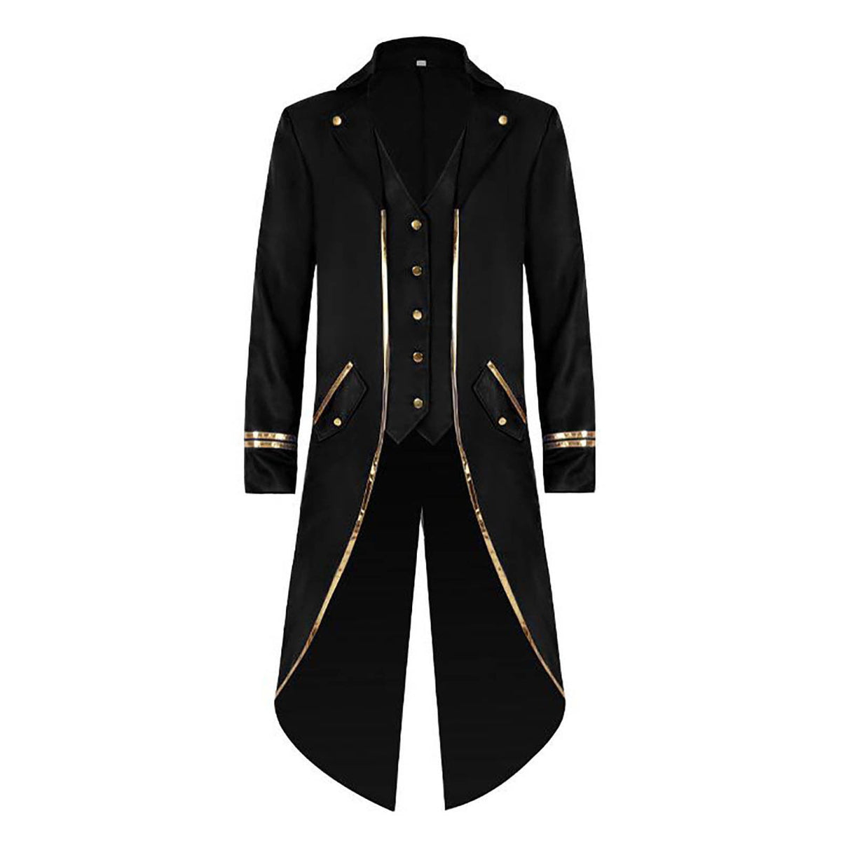 Men Clearance LYXSSBYX Mens Jackets Fall Fashion Halloween Men's Costume Men's Mid Length Retro Tuxedo Costume