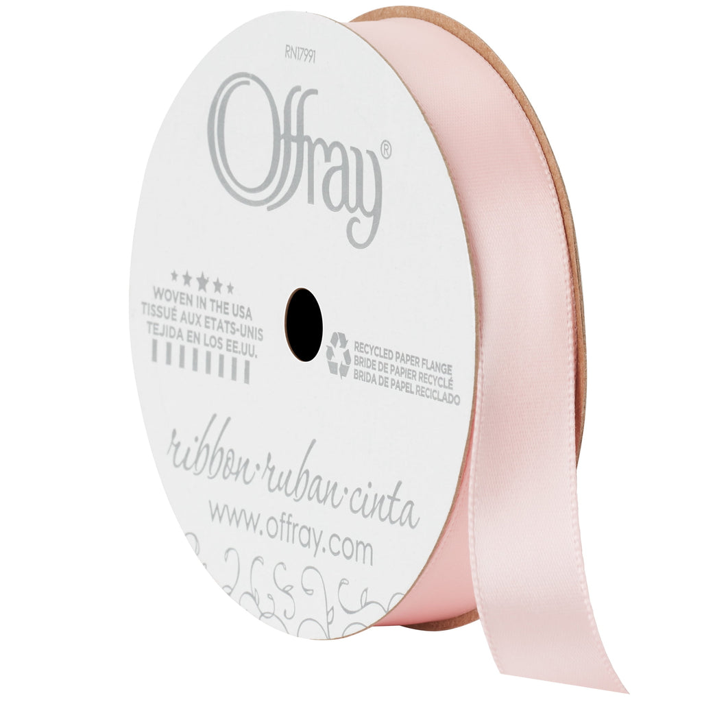(3 pack) Offray Ribbon, Forest Green 5/8 inch Single Face Satin Polyester Ribbon, 18 feet