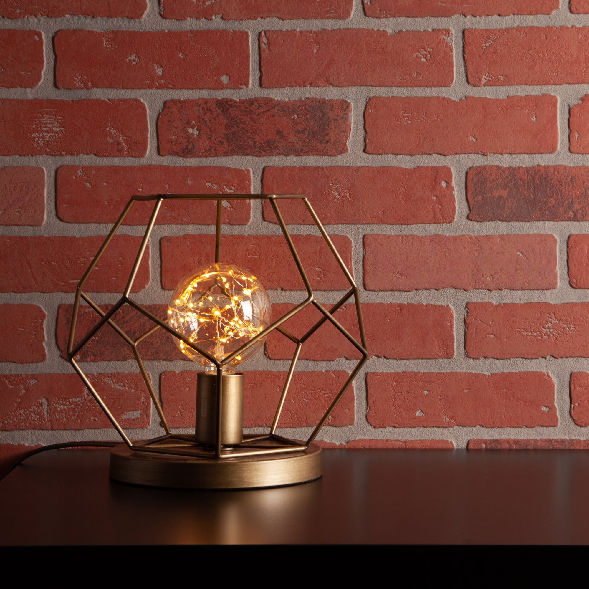 LEDimagine G80 Fairy Light Bulb, 50 Multicolor Color Changing LED Diodes Inside, Clear Glass Finish, E26 Base