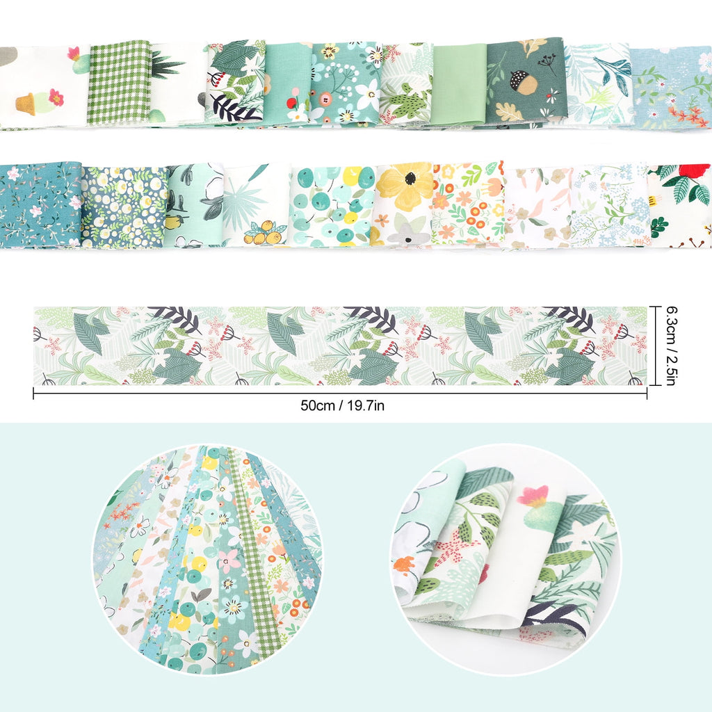 80pcs Jelly Roll Fabric Strips, EEEkit 2.5'' Precut Quilting Fabric for Sewing and Crafts