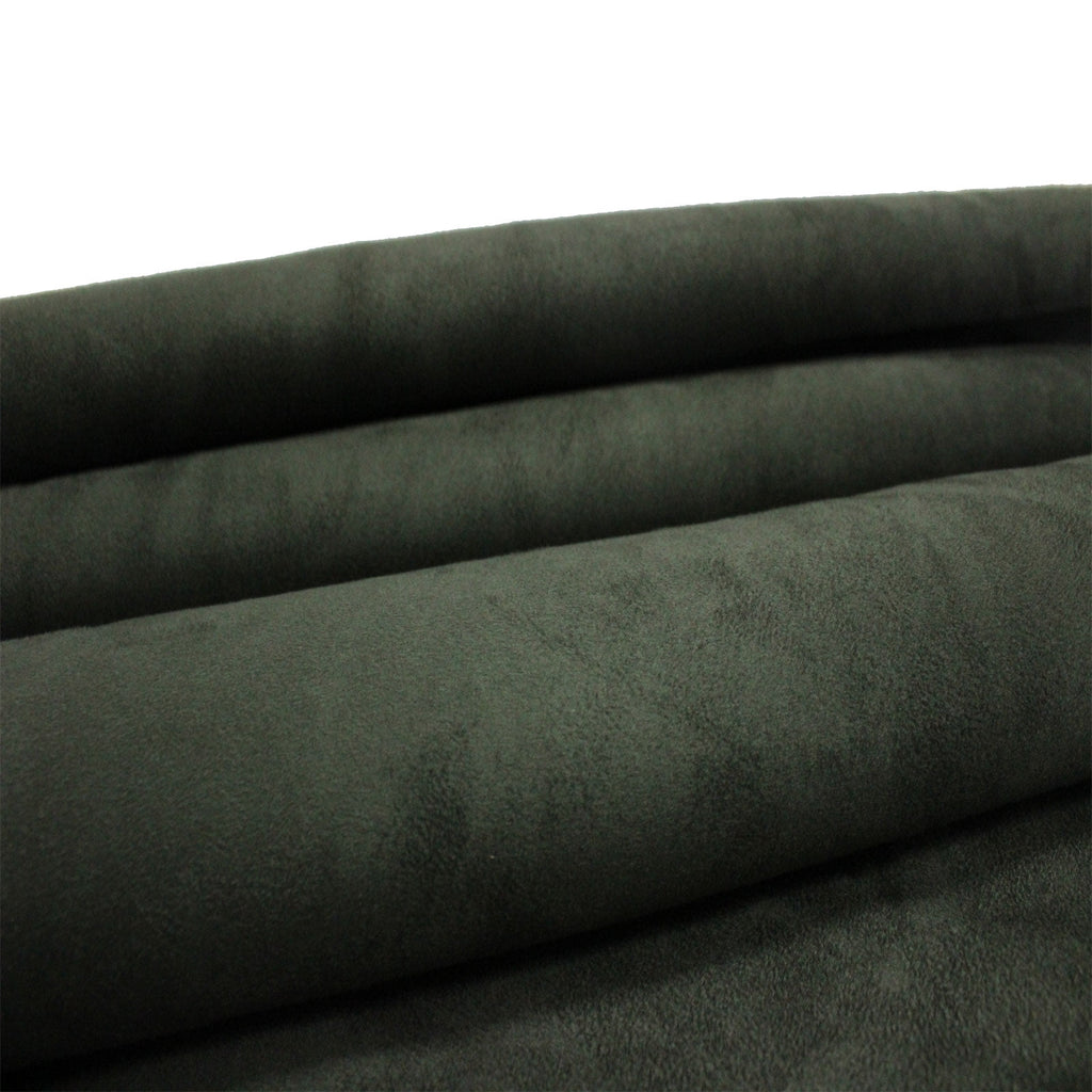 Mybecca Suede 58" Width - 100% Polyester Faux Craft Fabric By the Yard - Color: Black