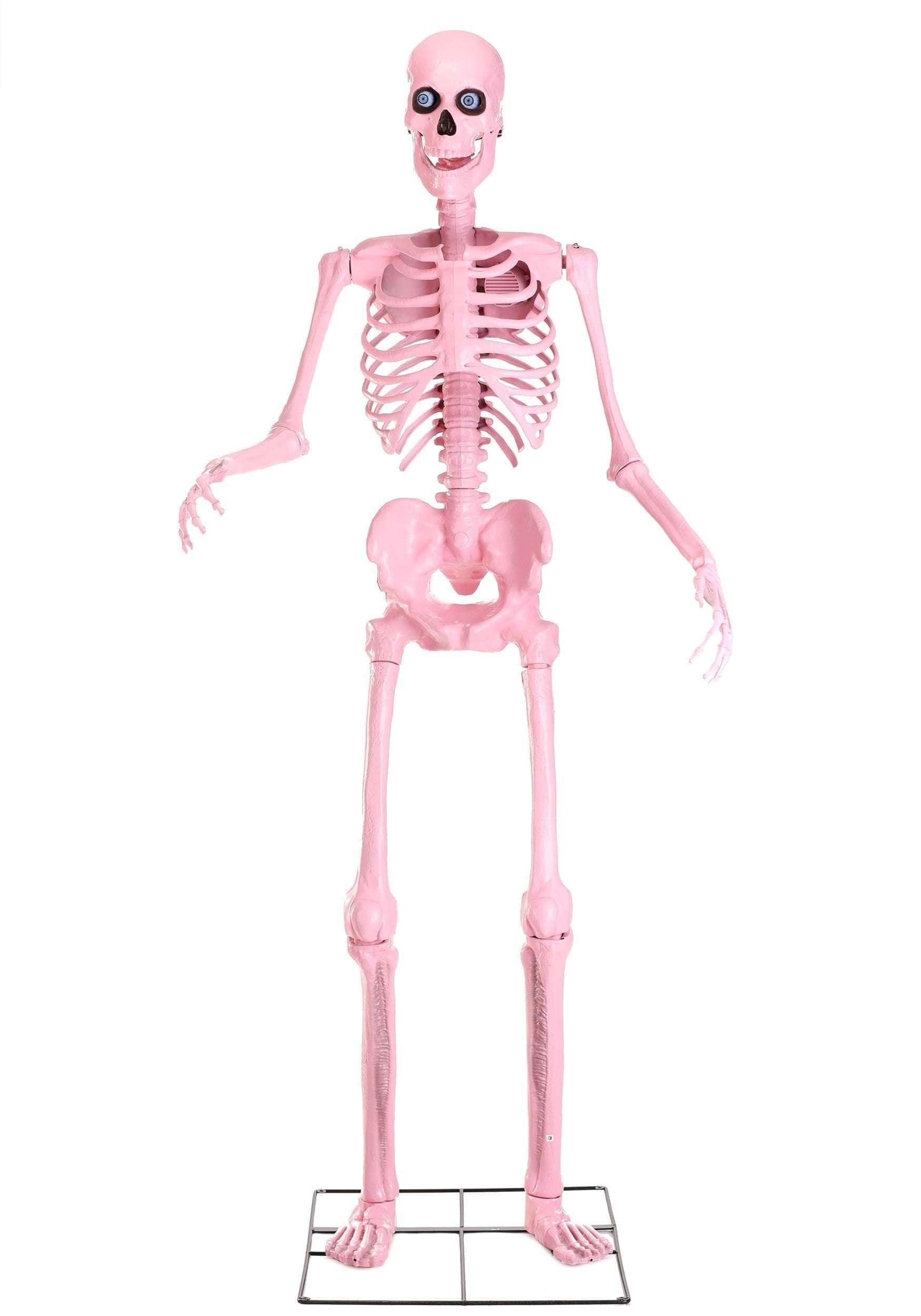 8FT Animated Giant Pink Skeleton Decoration