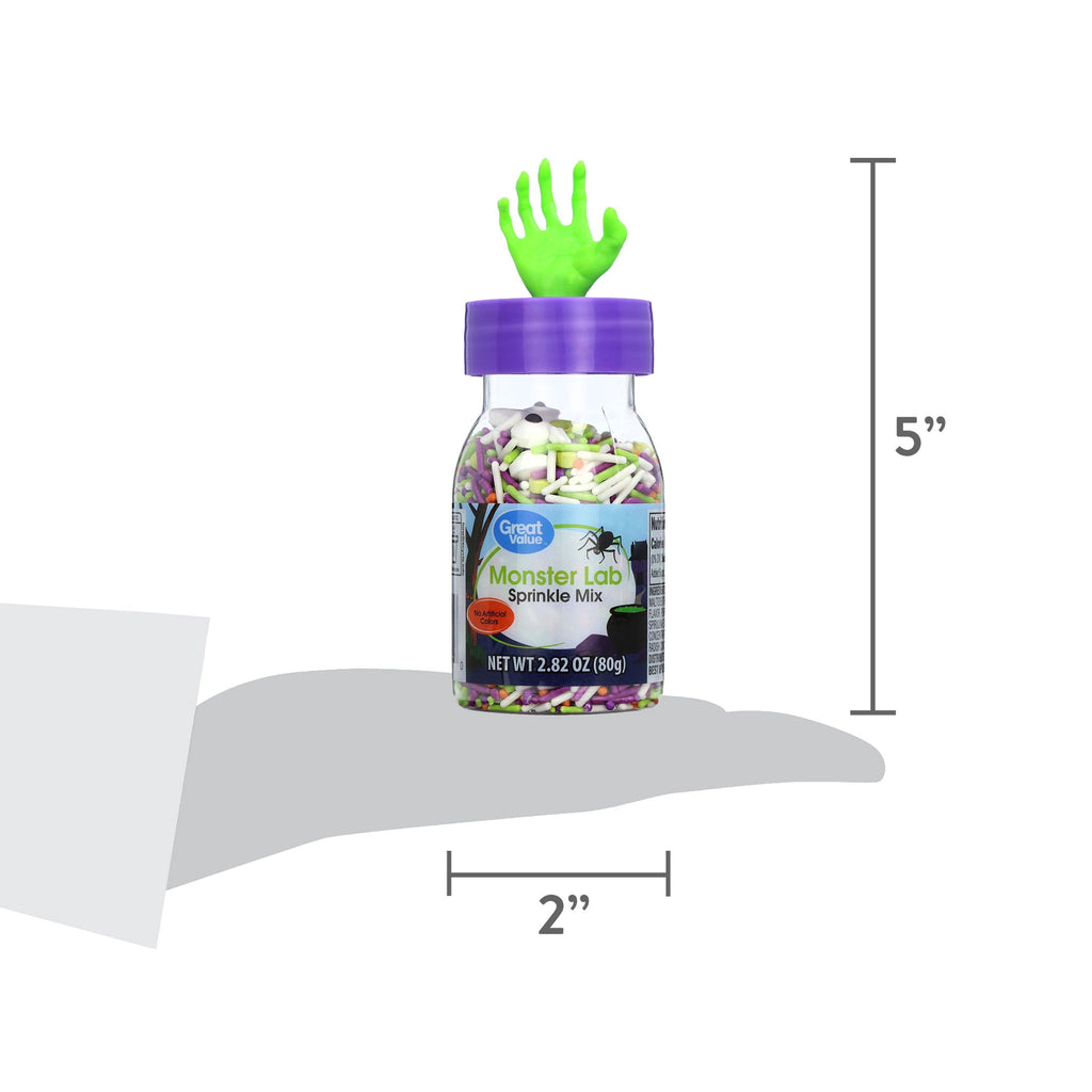 Great Value Monster Lab Decorating Sprinkle Mix, 2.82 oz