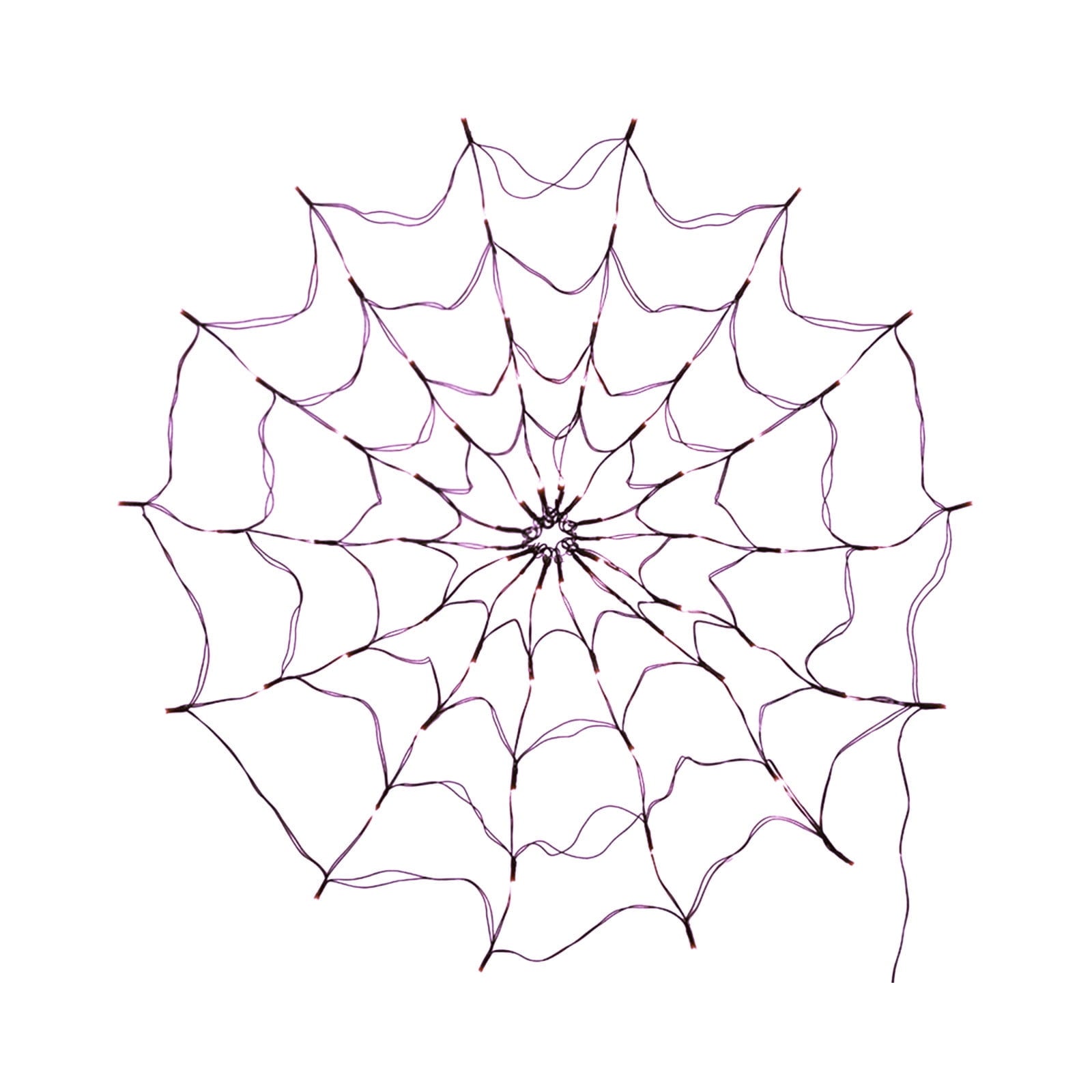Halloween Arachnid Web Lights, 39 In Diameter 60 LED With Black Spider, Water Proof Colorful Web Lights With Remote Control for Halloween Indoor Outdoor Garden Patio Home Decoration