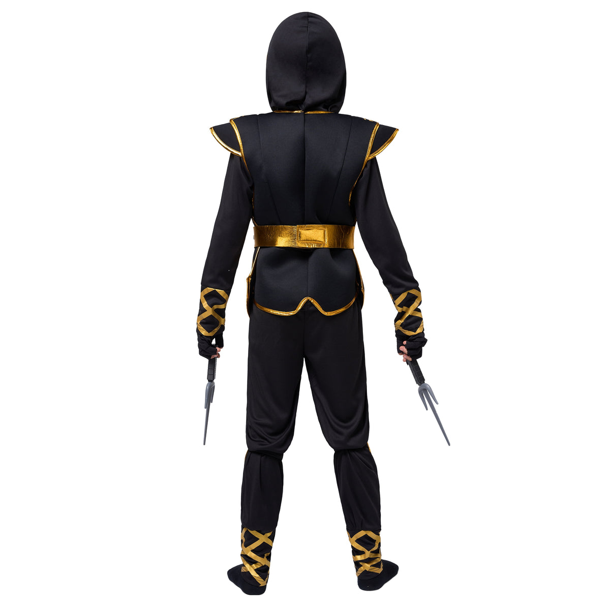Joyfy Kids Golden Ninja Costume for Toddler Boys Halloween Dress Up Age Up to 12 Years