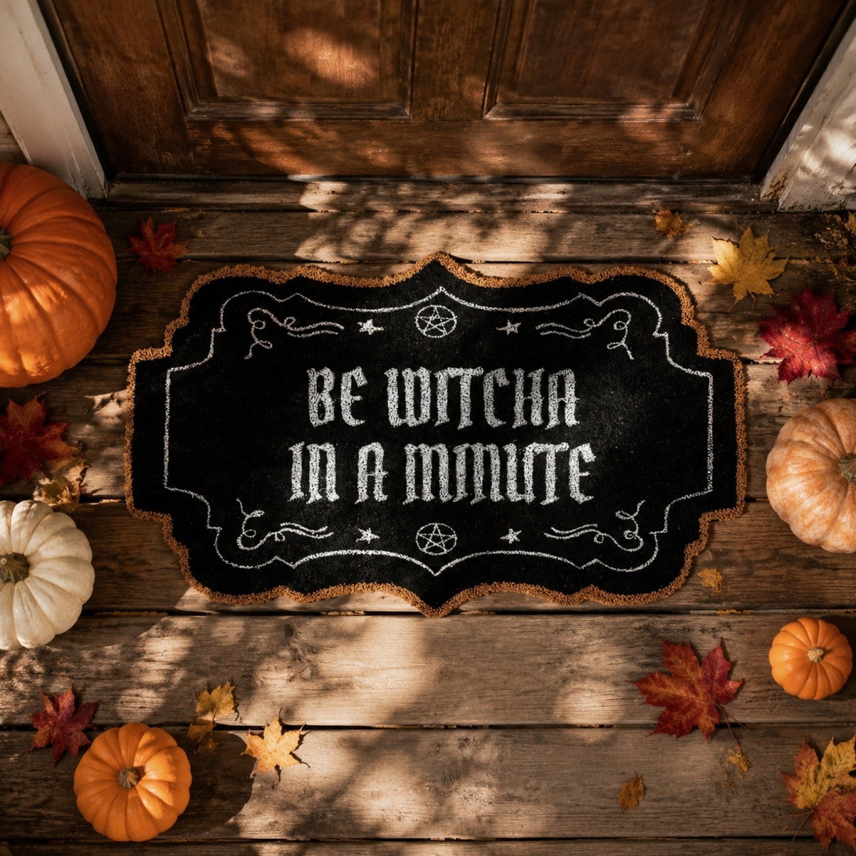 Tepsmf Halloween Ghost Doormat 19.7x31.4IN Black And Orange Checkered Soft Halloween Bathroom Rug Non Slip Cute Spooky Ghost Bathroom Decoration For Front Doors Porches And Holiday Decorations
