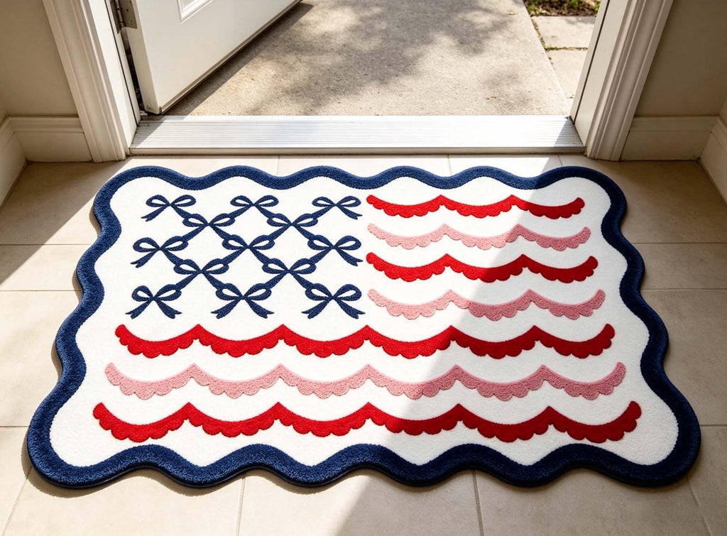 Front Door Mat Indoor Outdoor Entrance Rug, Semicircular Entrance Mat, Half Round Waterproo Non-Slip Durable Rubber Doormat for Garage, Patio, 29.5 inch