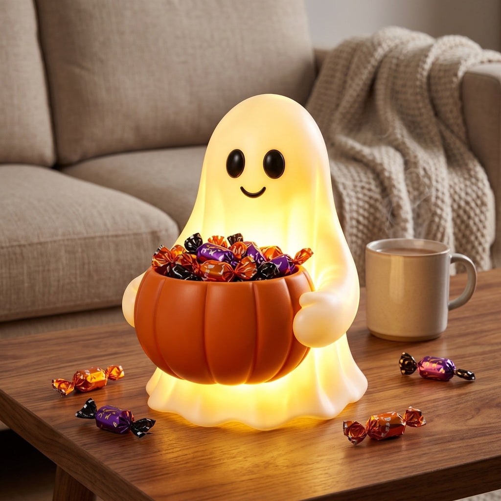 XGFHYJEH Halloween Decorations LED Candle Lights, 3pc Pumpkin Lantern, Halloween Indoor Decor, Halloween Table Decoration Ornament for Home Room Party