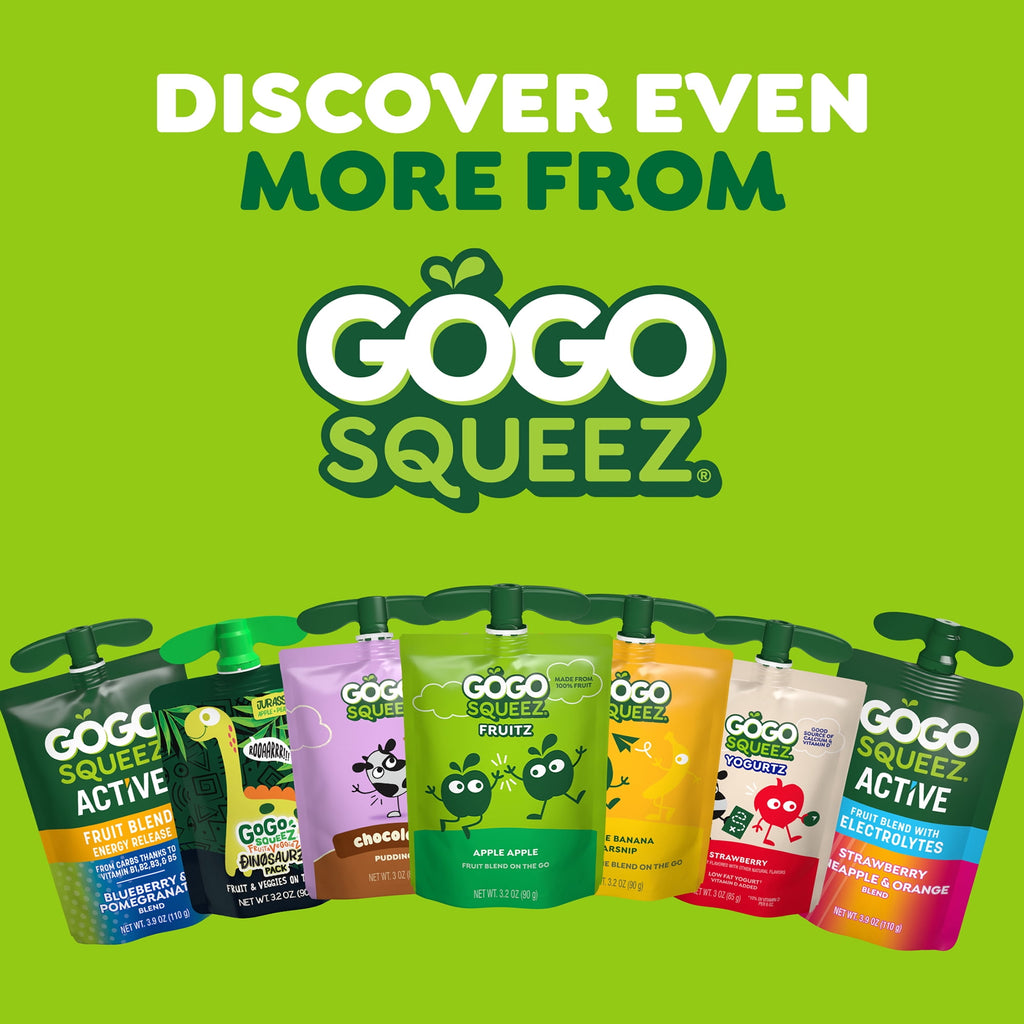 GoGo squeeZ No Sugar Added Halloween Apple Pumpkin Spice Variety Pack, 3.2 oz (20 Pack)