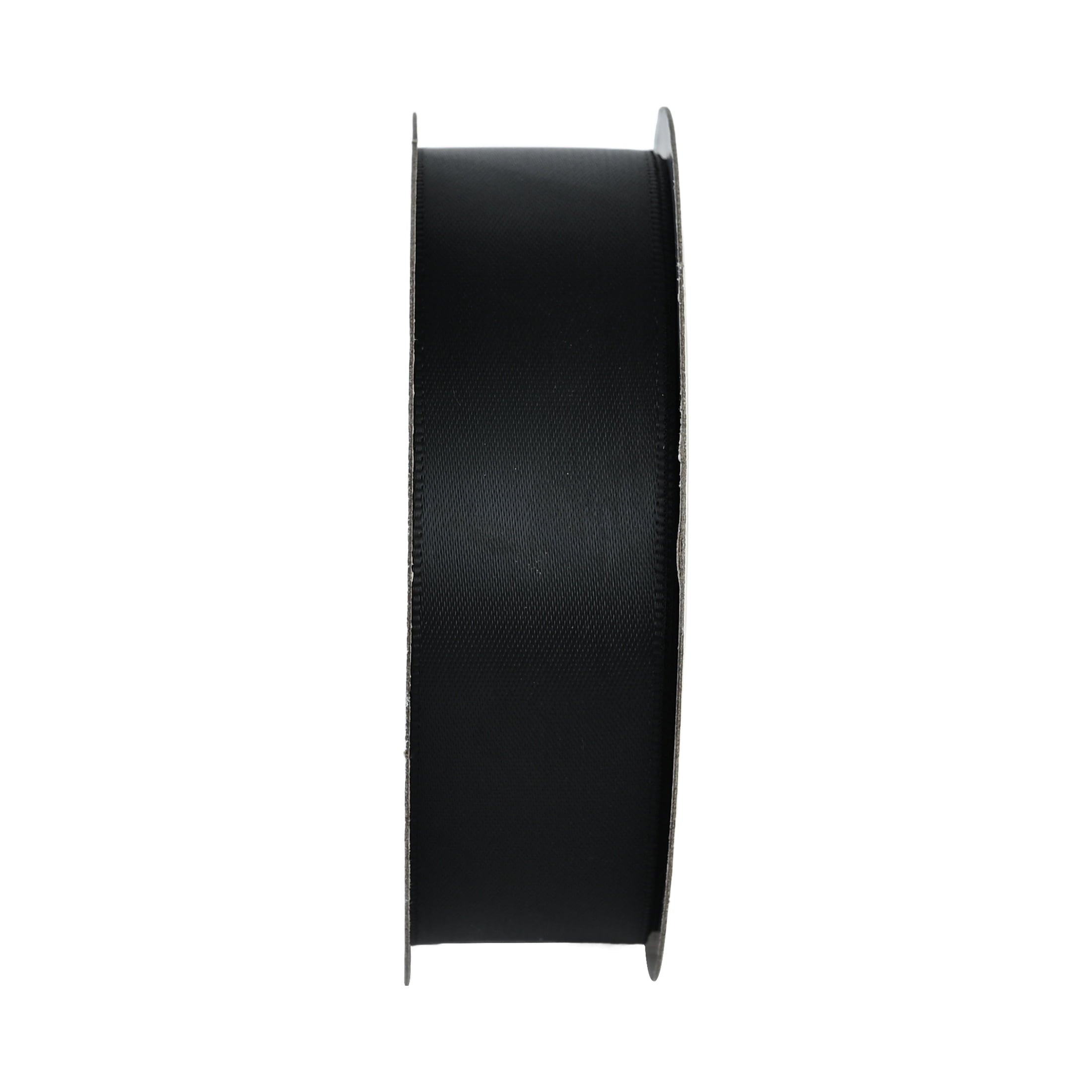 Gwen Studios 7/8" Black Satin Ribbon, 7 Yards