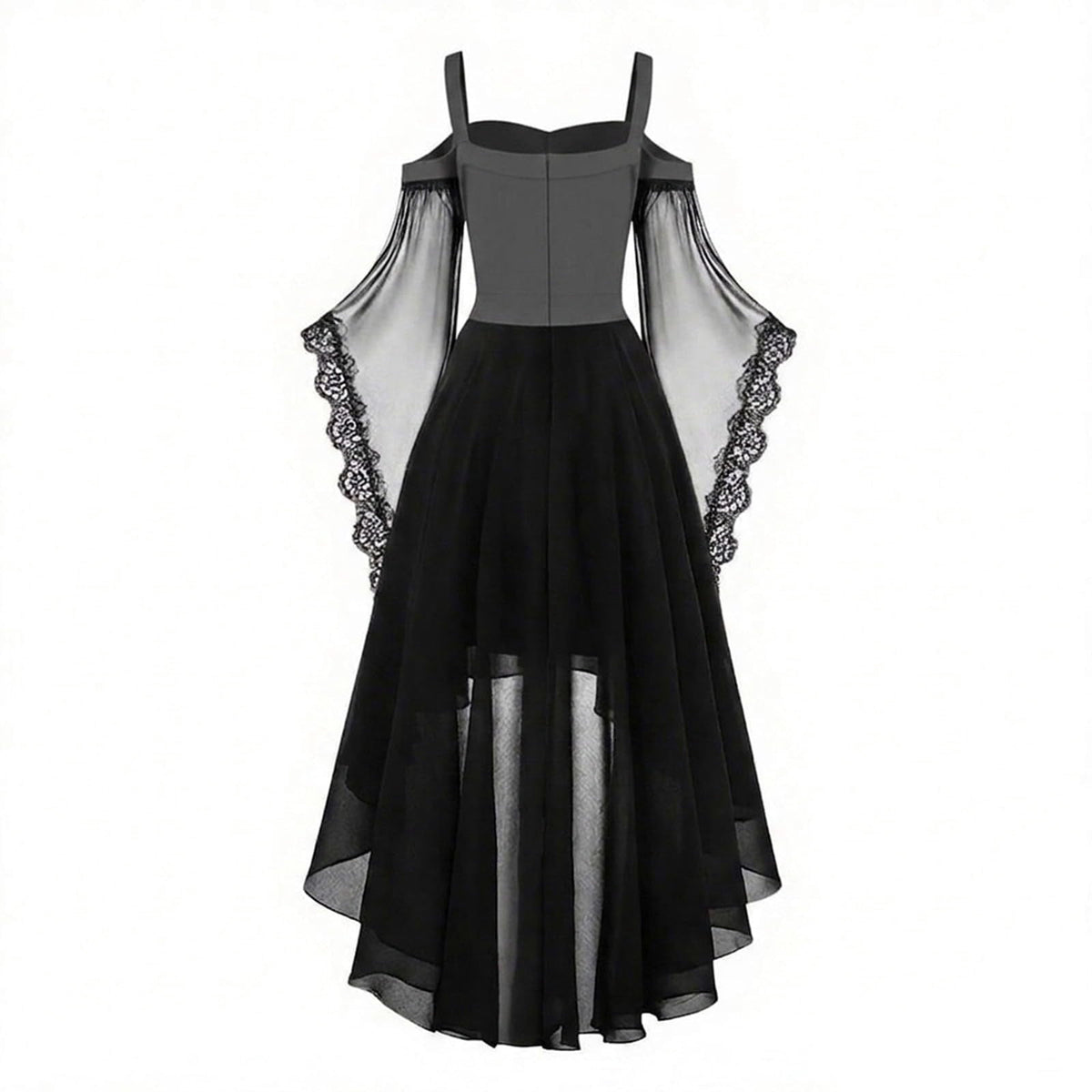 Witch Dress Women 2026 Halloween Costumes Woman Adults Medieval Vampire Butterfly Sleeve Mesh Gothic Outfits Red S