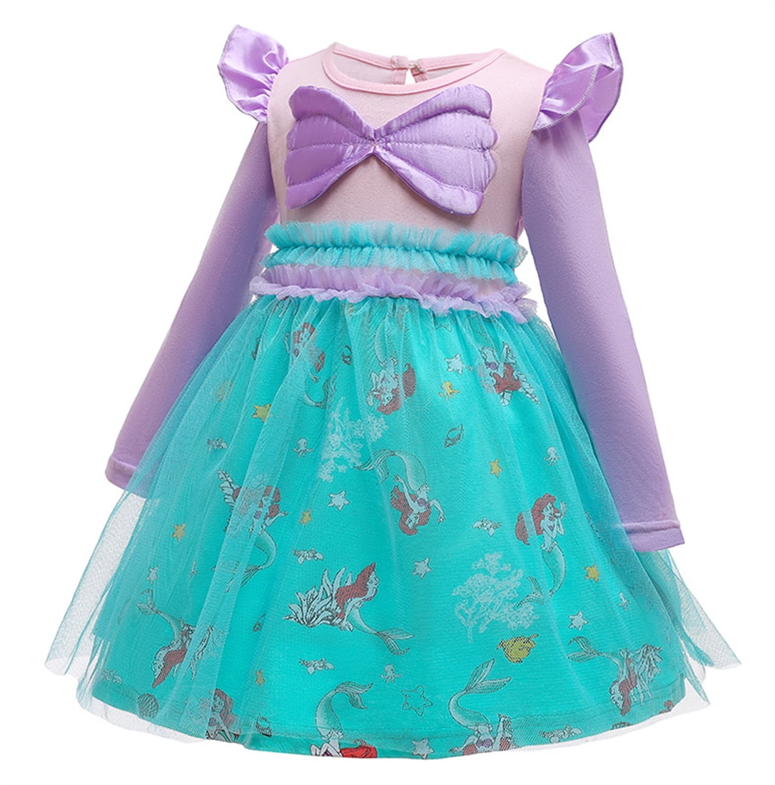 WIBACKER 1-6Y Toddler Girls Princess Costumes Dresses Fancy Dress Up Clothes for Halloween Party Cosplay, Christmas Gift